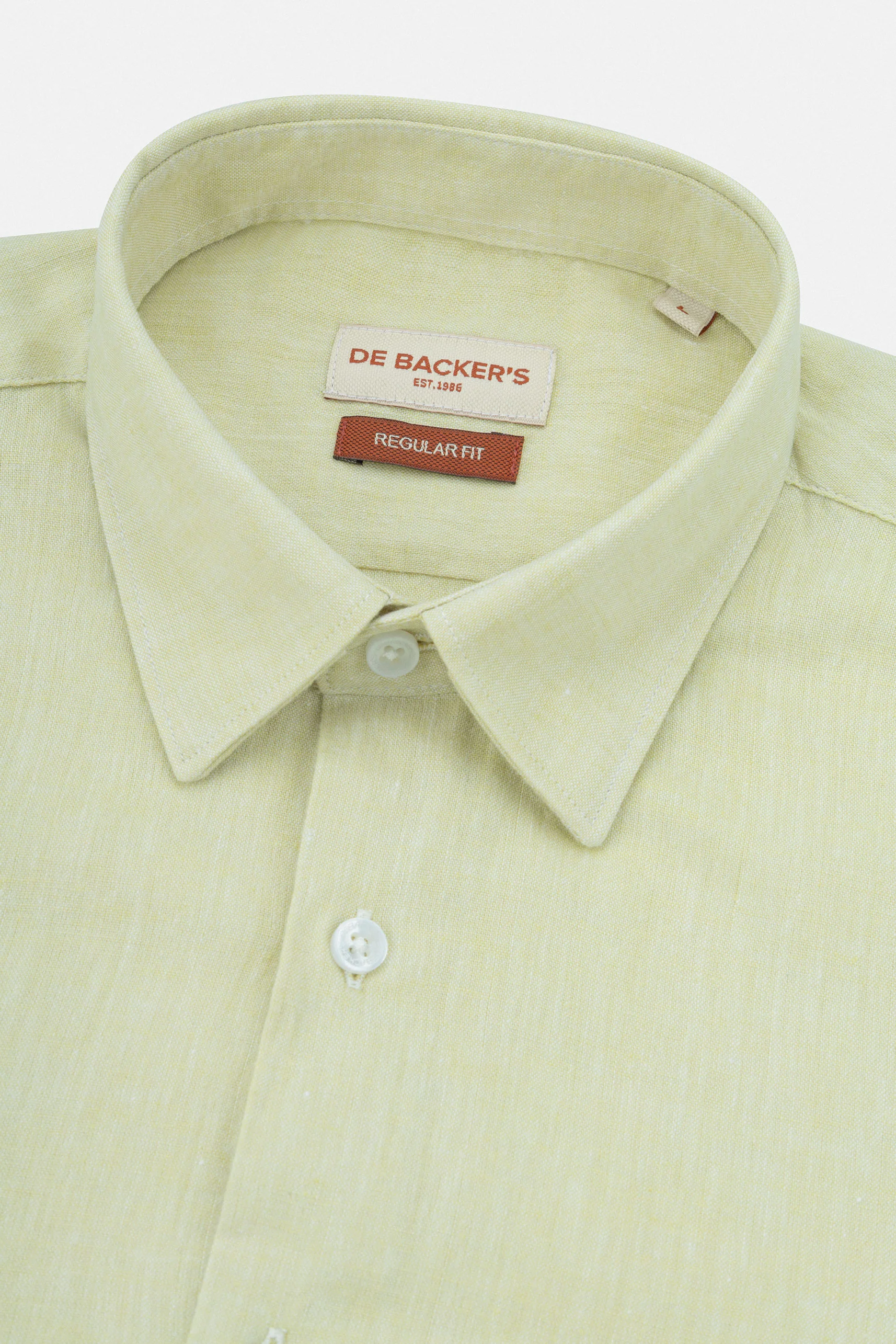 Bale Yellow Linen Blend Casual Shirt - Image 2