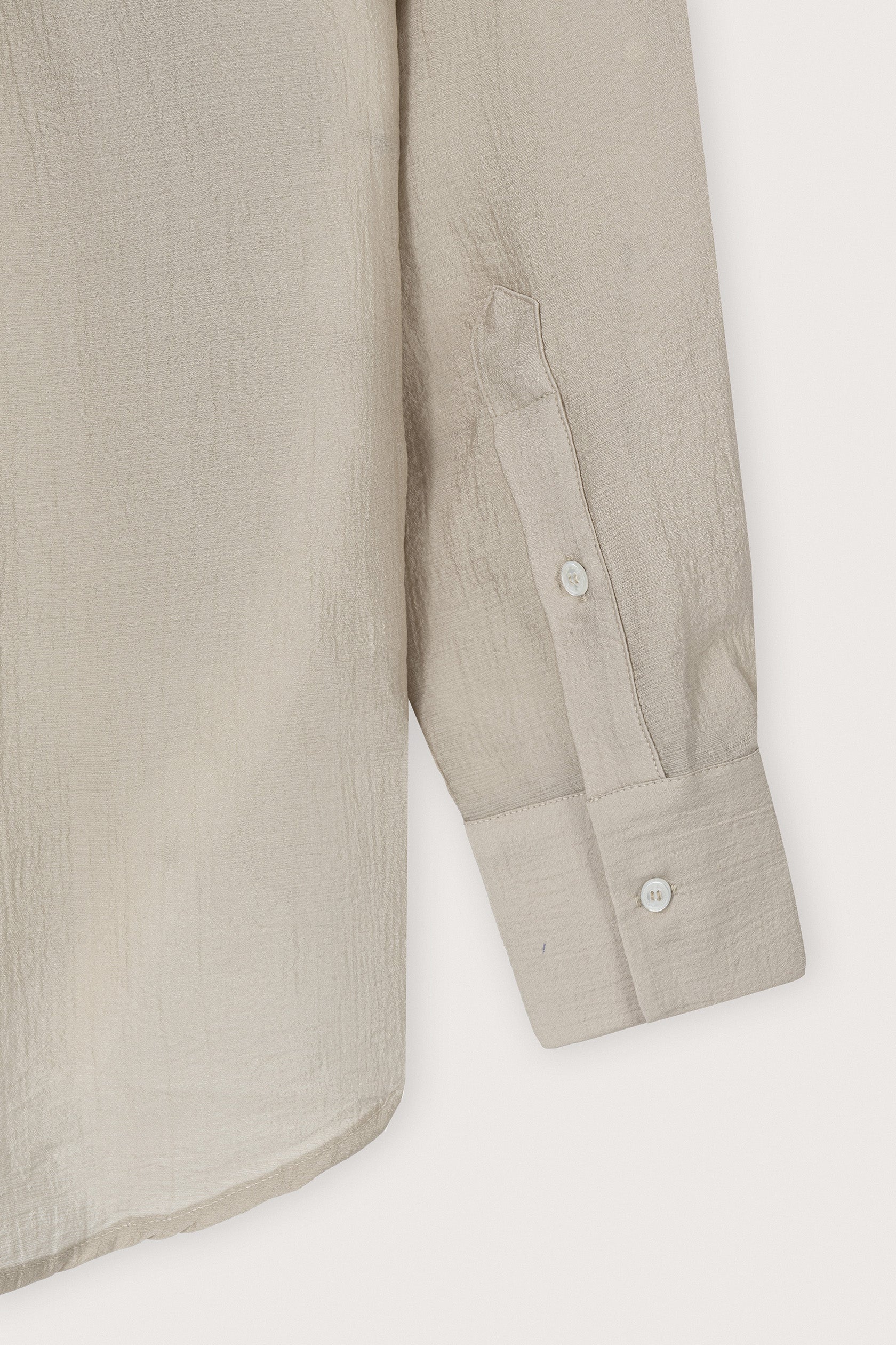Beige Button-Down Women's Shirt - Image 4