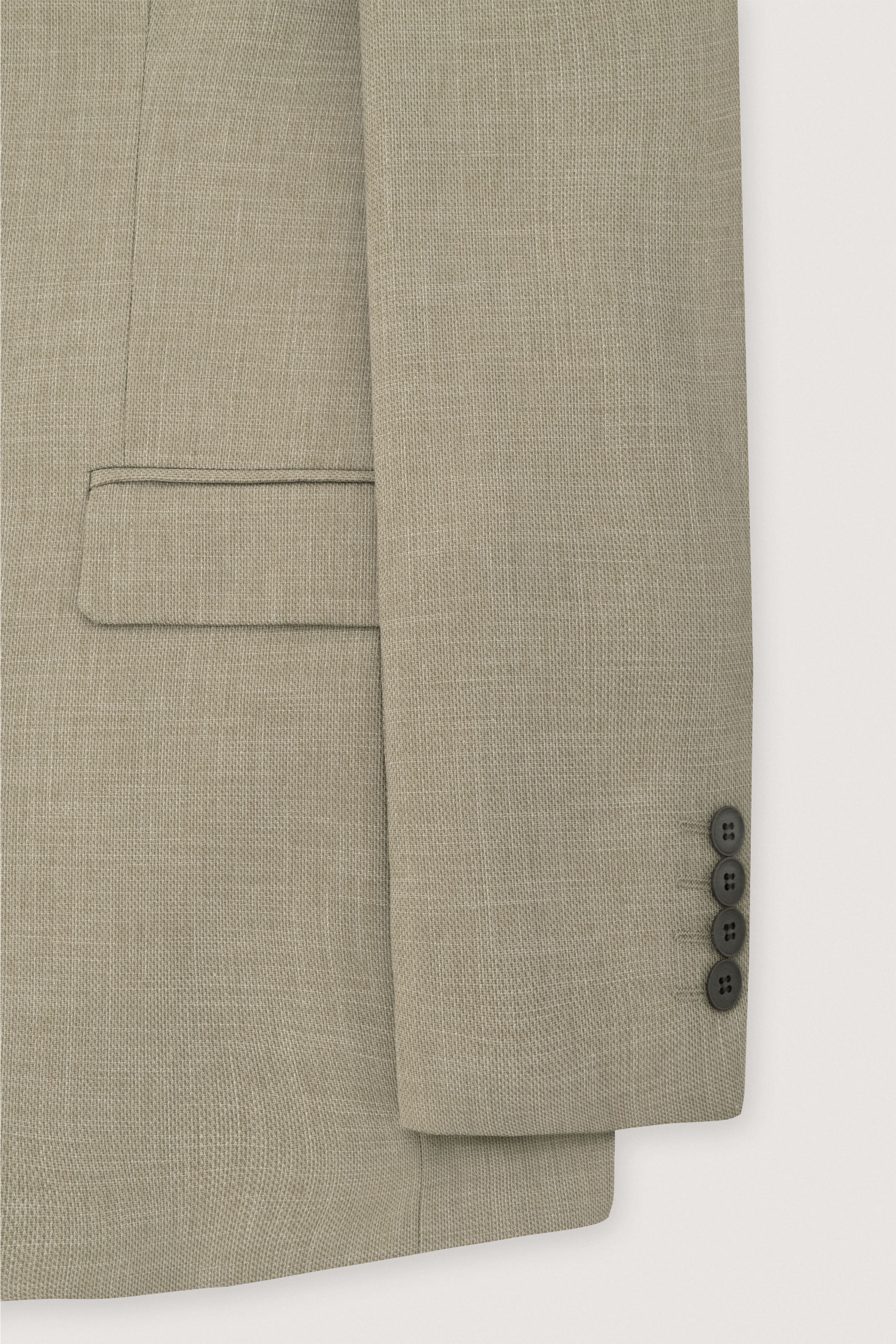 Beige Camo Micro-Textured Classic Blazer - Image 2