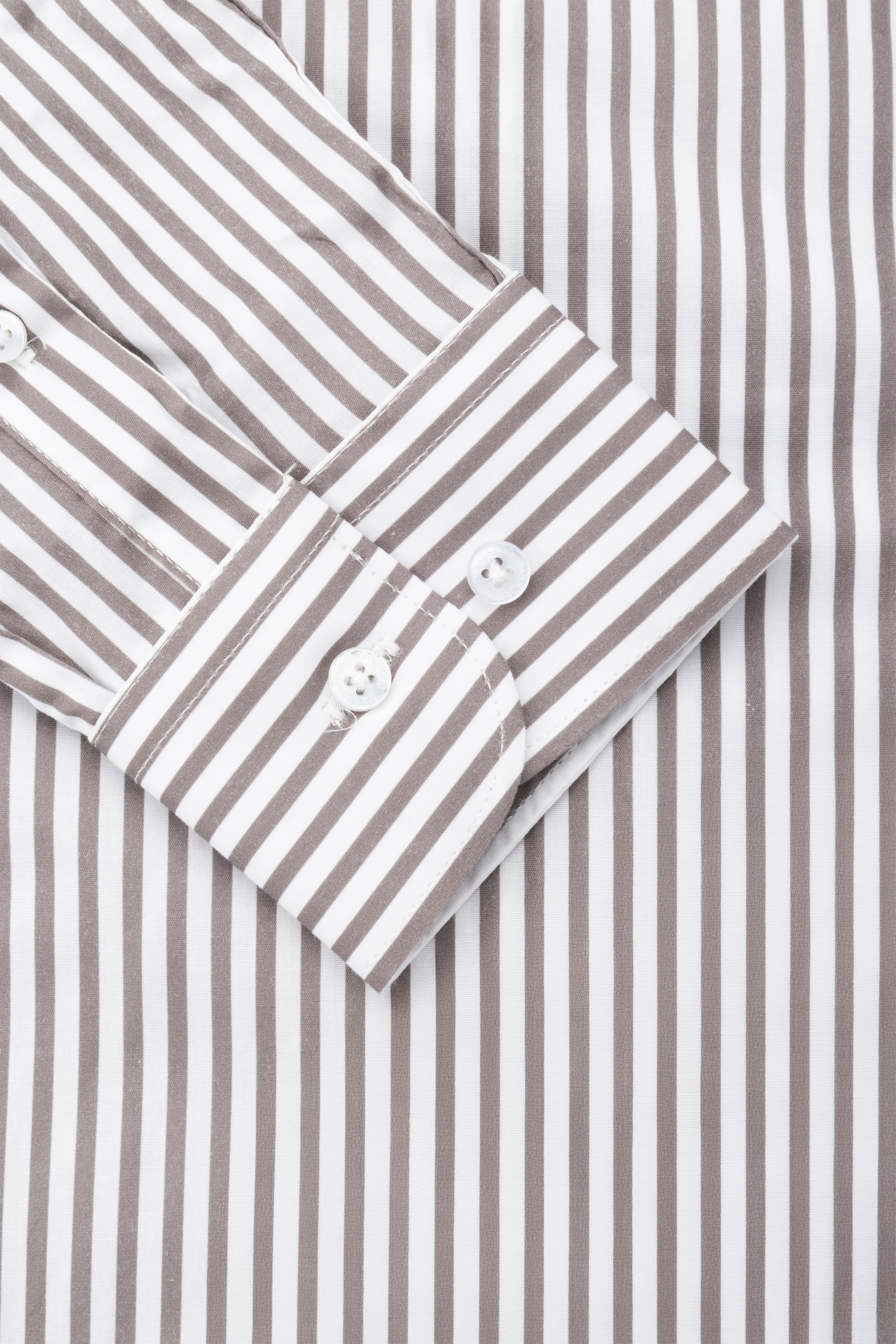 Beige Striped Casual Shirt - Image 3