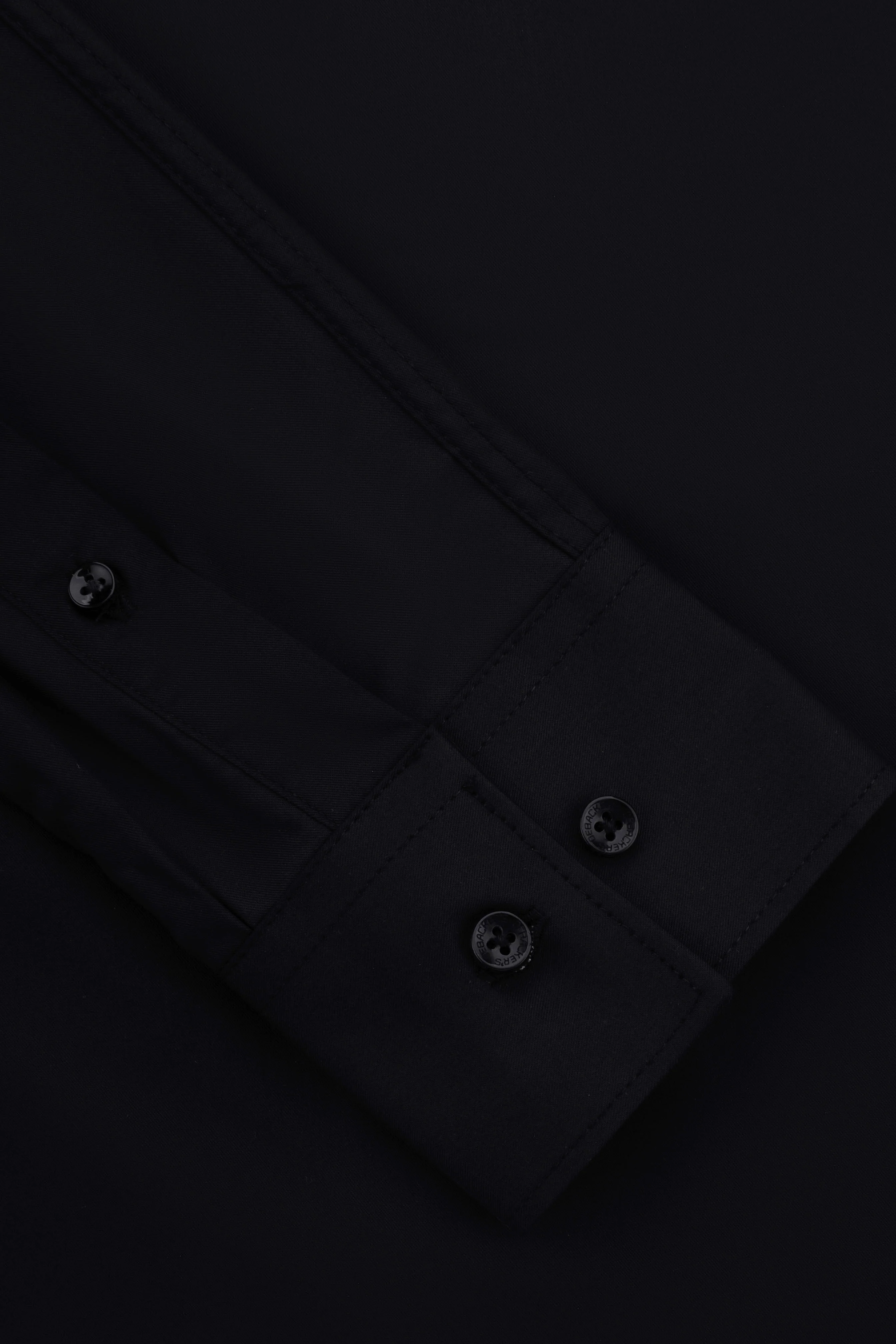 Black Dacron Basic Classic Shirt - Image 3