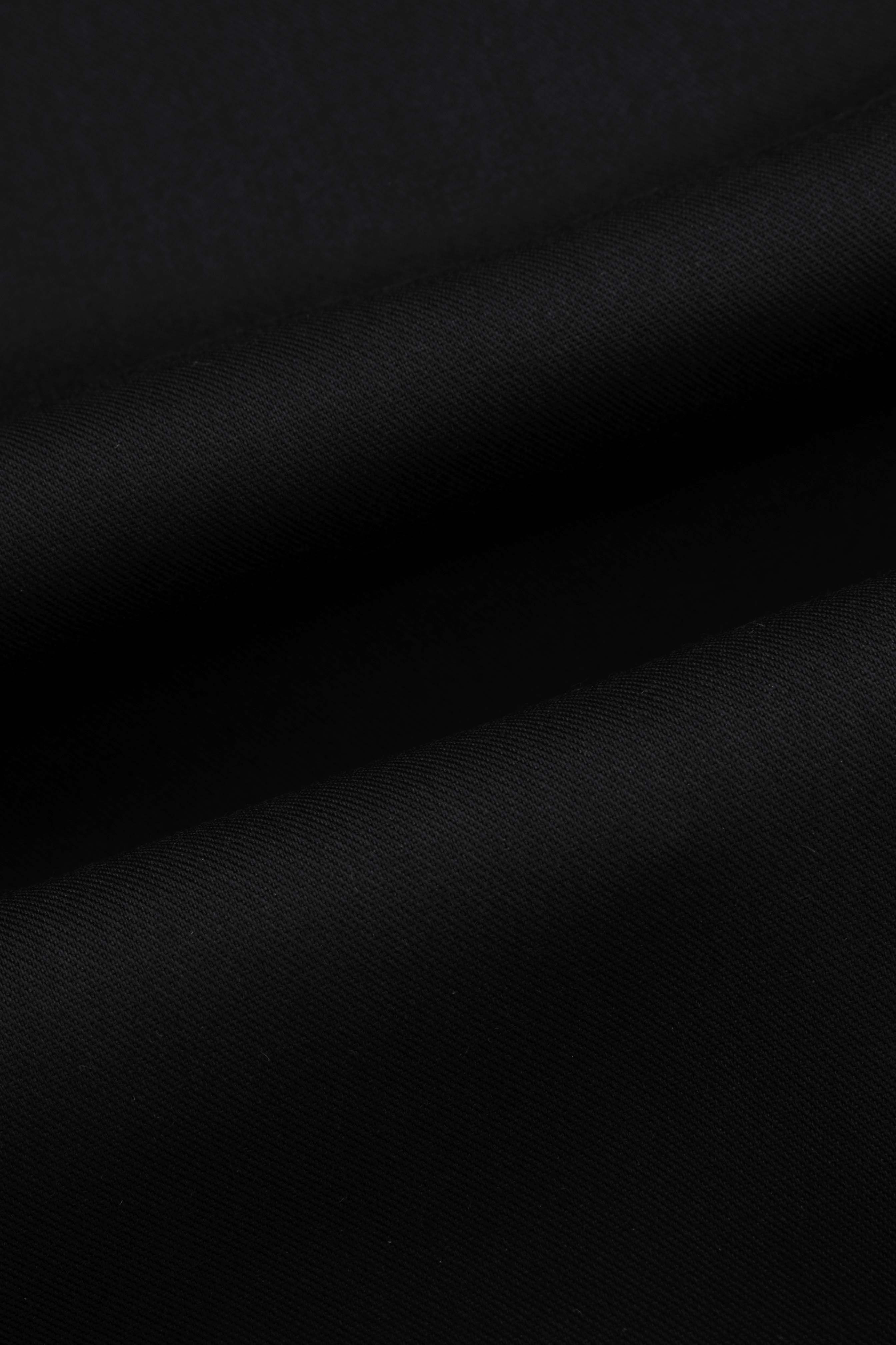Black Dacron Basic Classic Shirt - Image 4