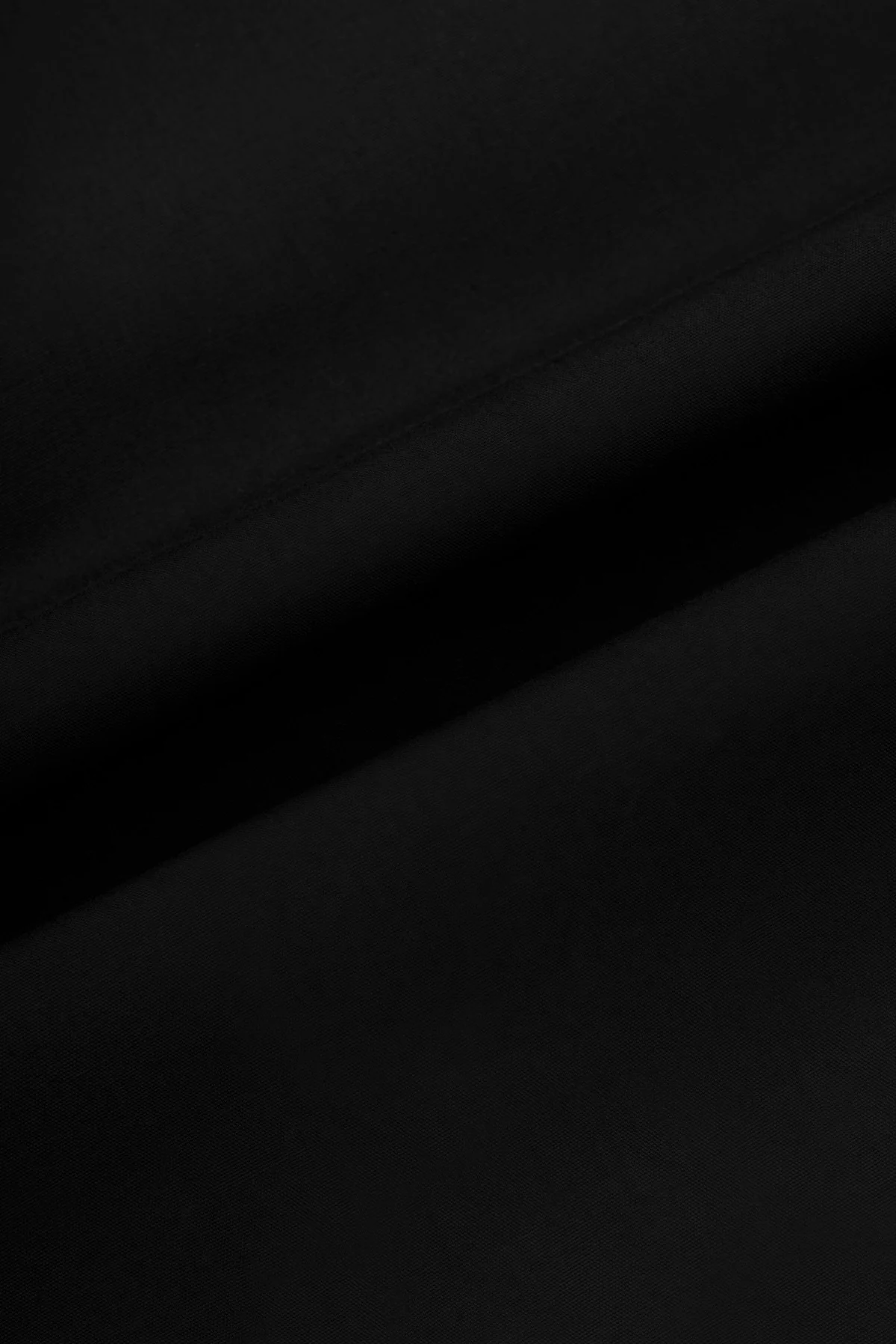 Black Slim Dacron Shirt - Image 4