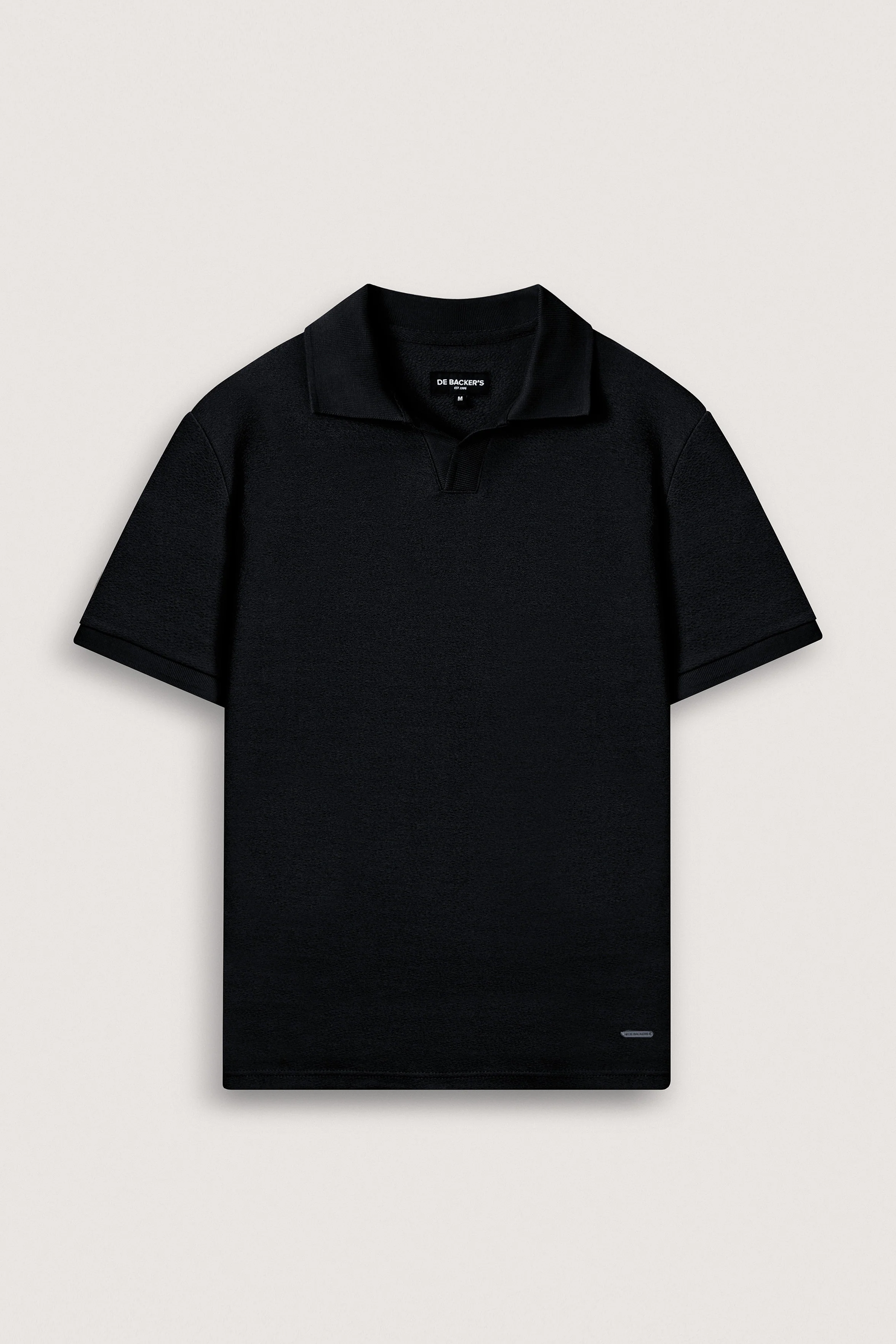 Black Jacquard Polo T-Shirt