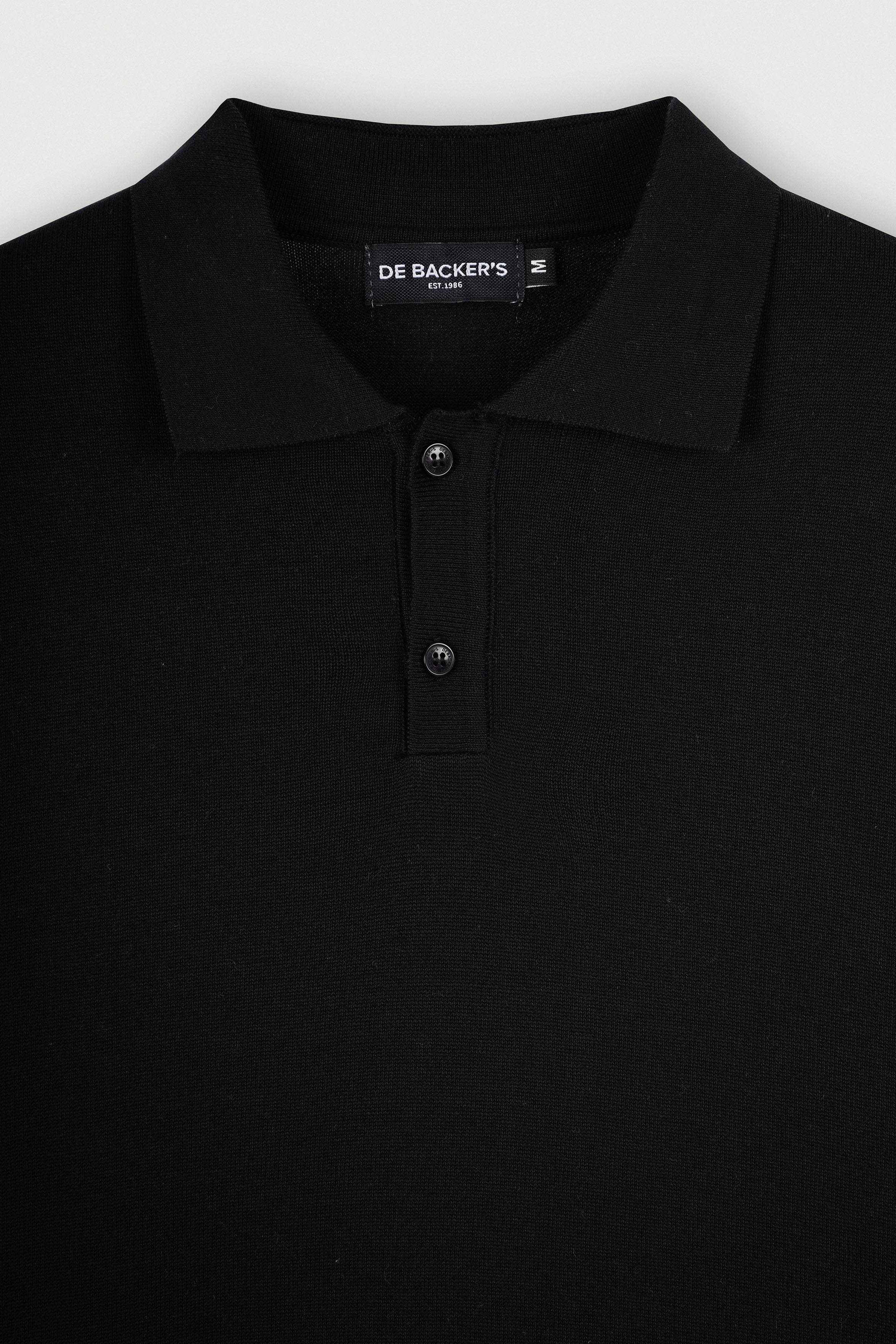 Black Knitted Polo - Image 2