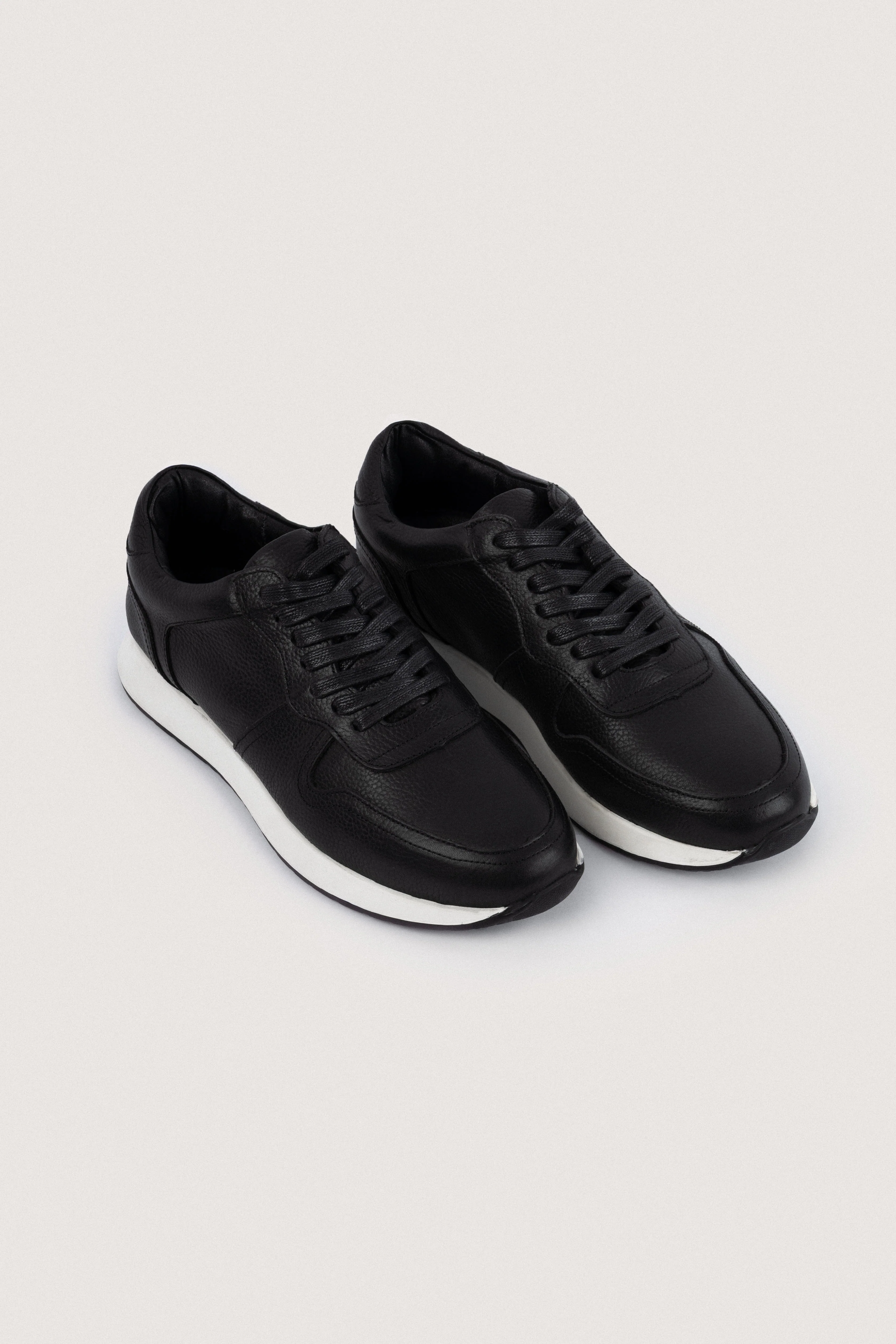 Black leather Sneakers - Image 2