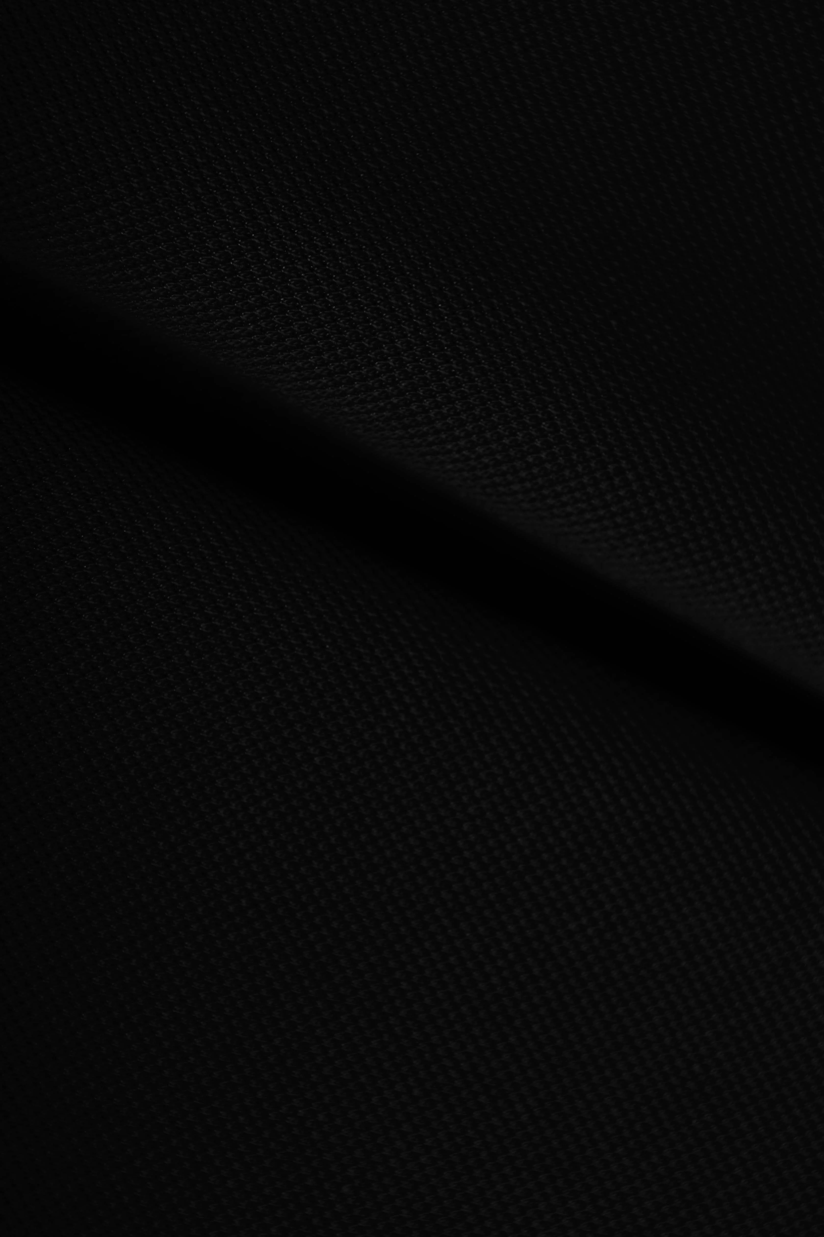 Black Pique V neck Polo - Image 4