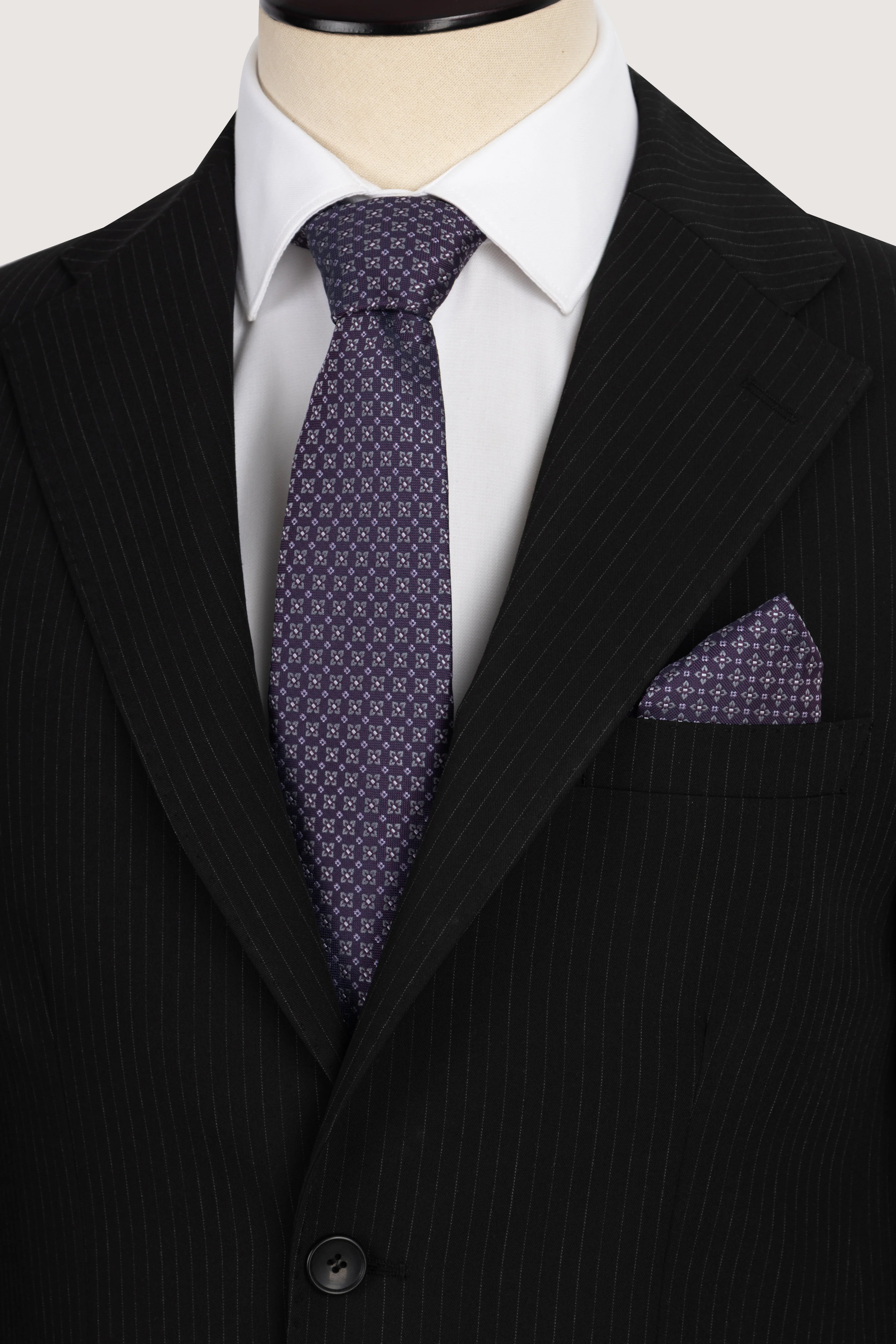Black Striped Formal Suit - Image 2