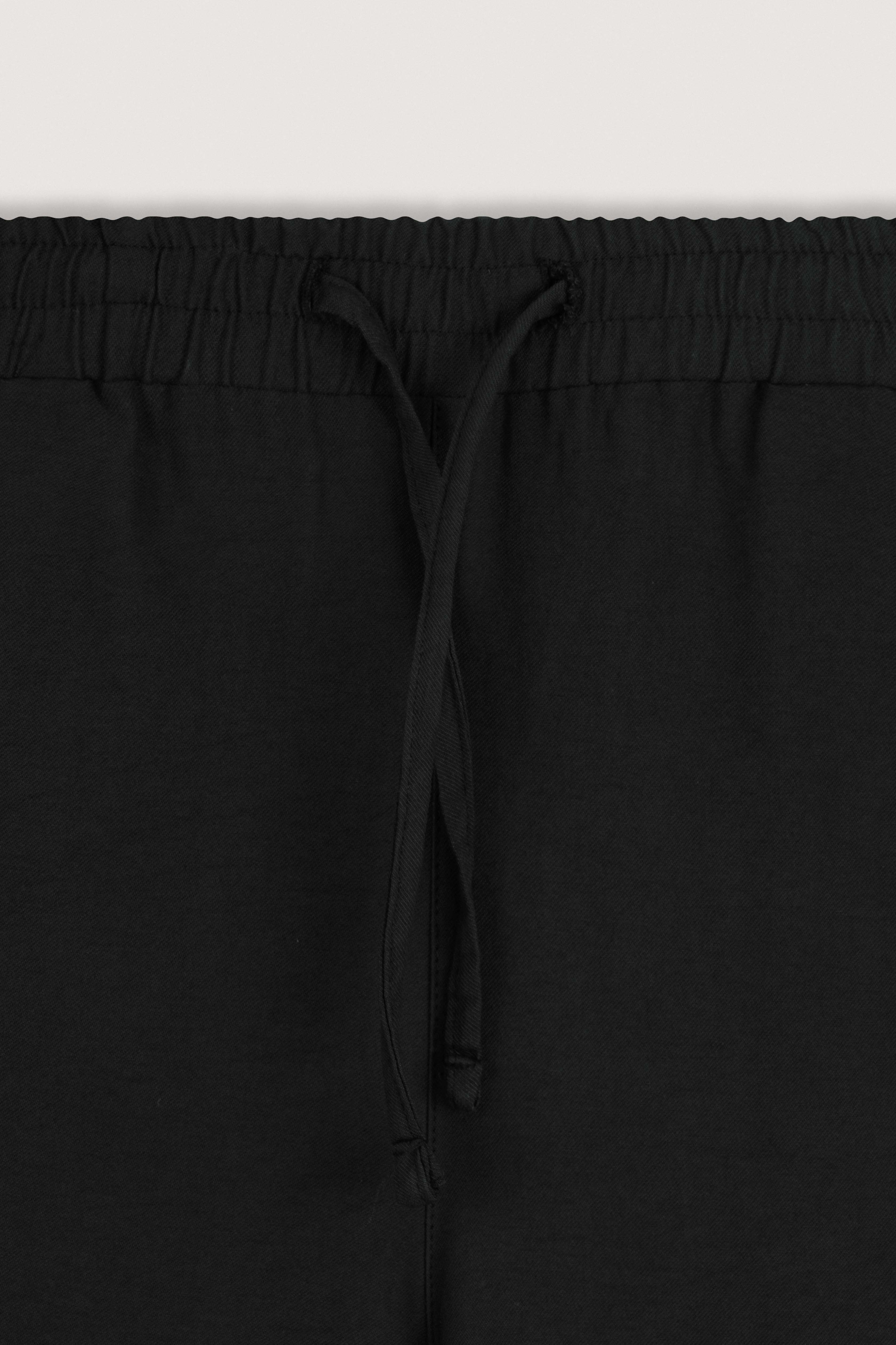 Black Wide-Leg Casual Women's Pants - Image 2
