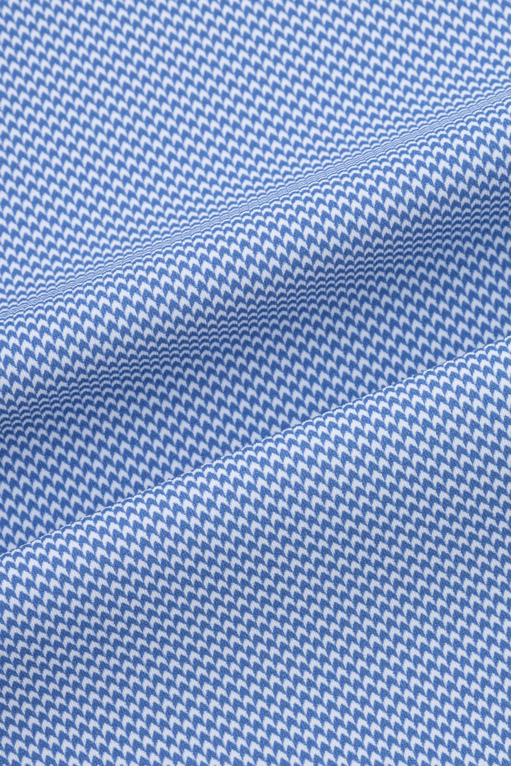 Blue Patterned Casual Shirt - Image 4