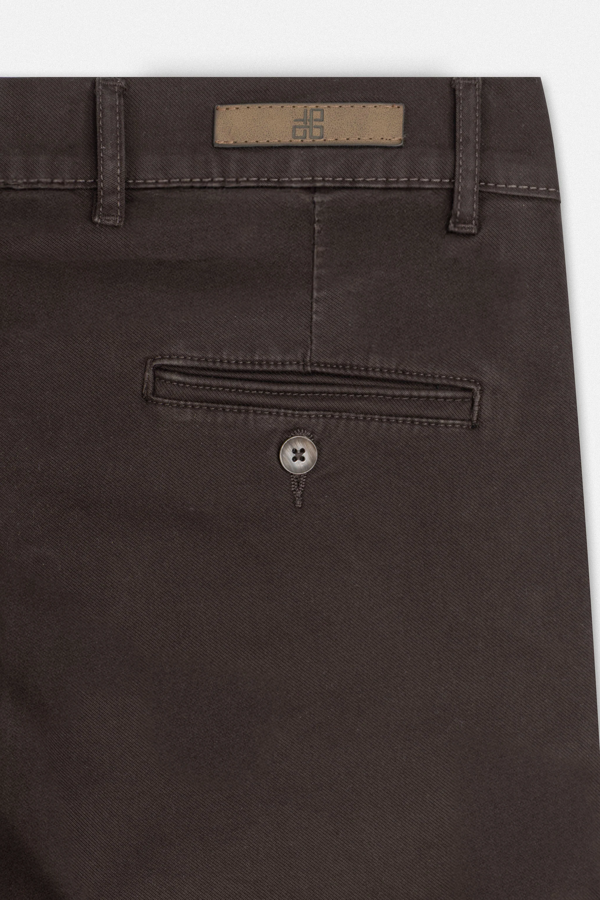 Brown Gabardine Pant - Image 4