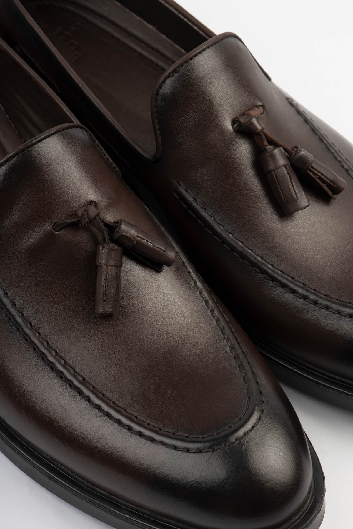 Brown Loafer Leather Shoes - Image 3