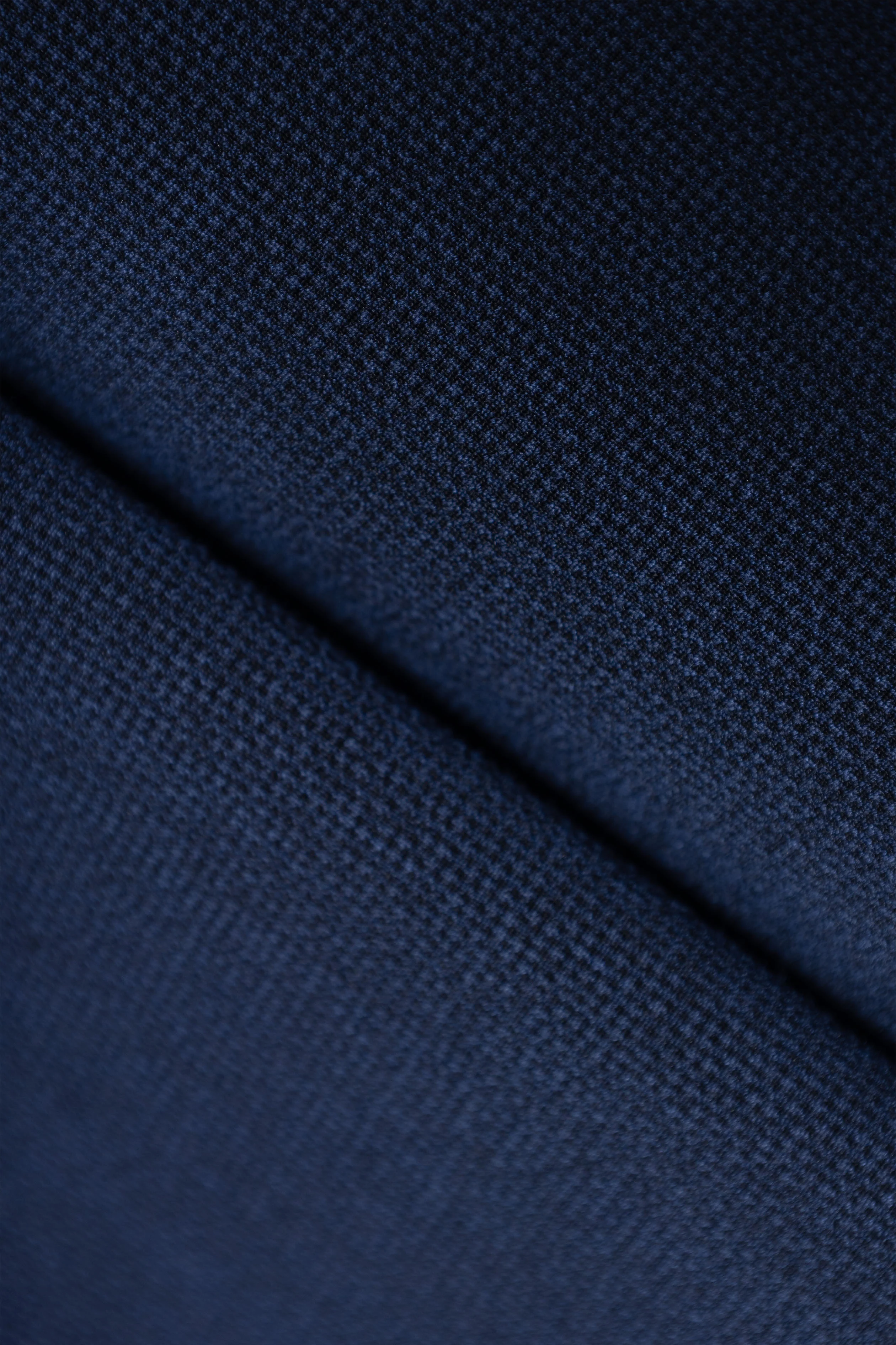 Navy Micro Textured Over-shirt - Image 4