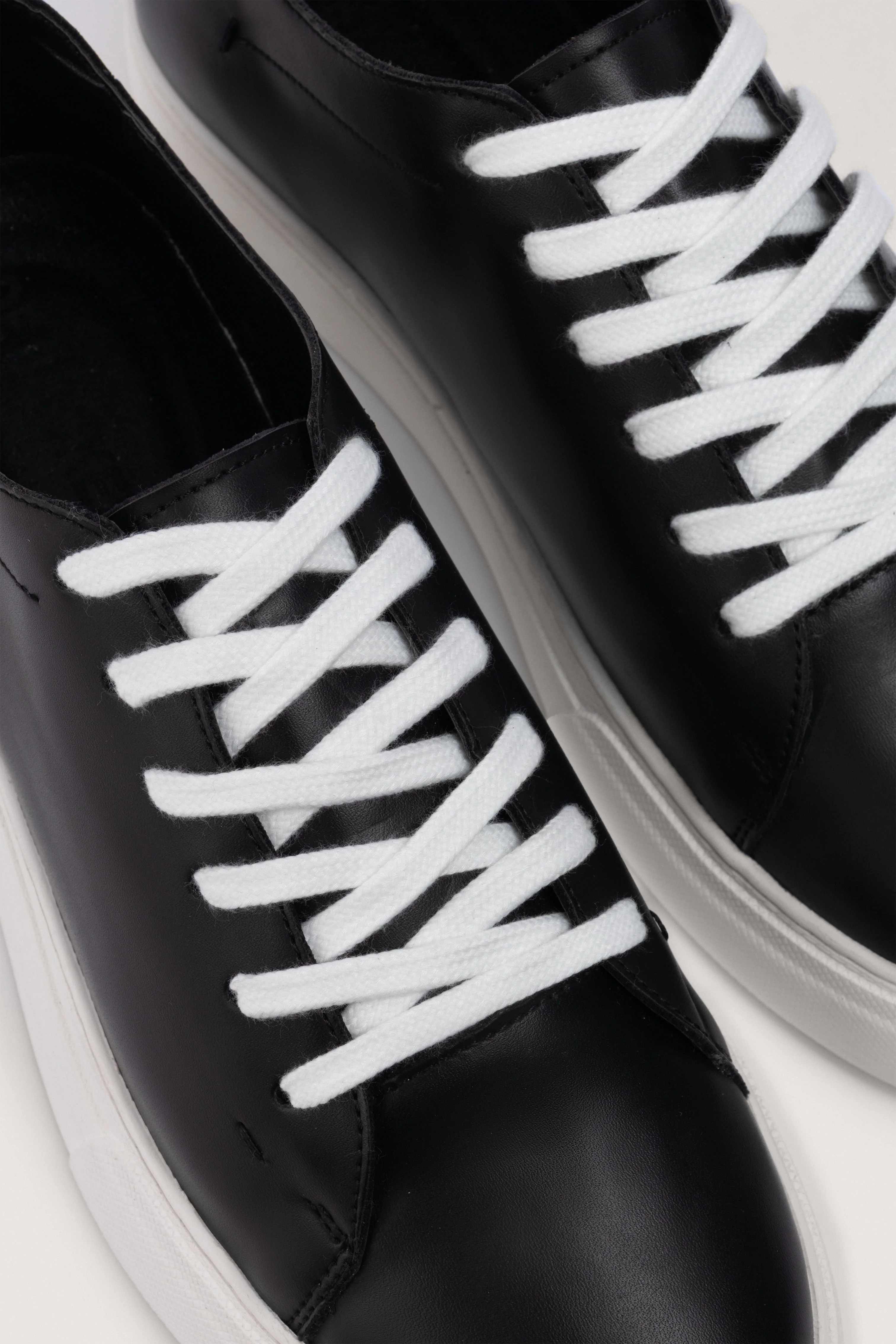 Black Leather sneakers - Image 2