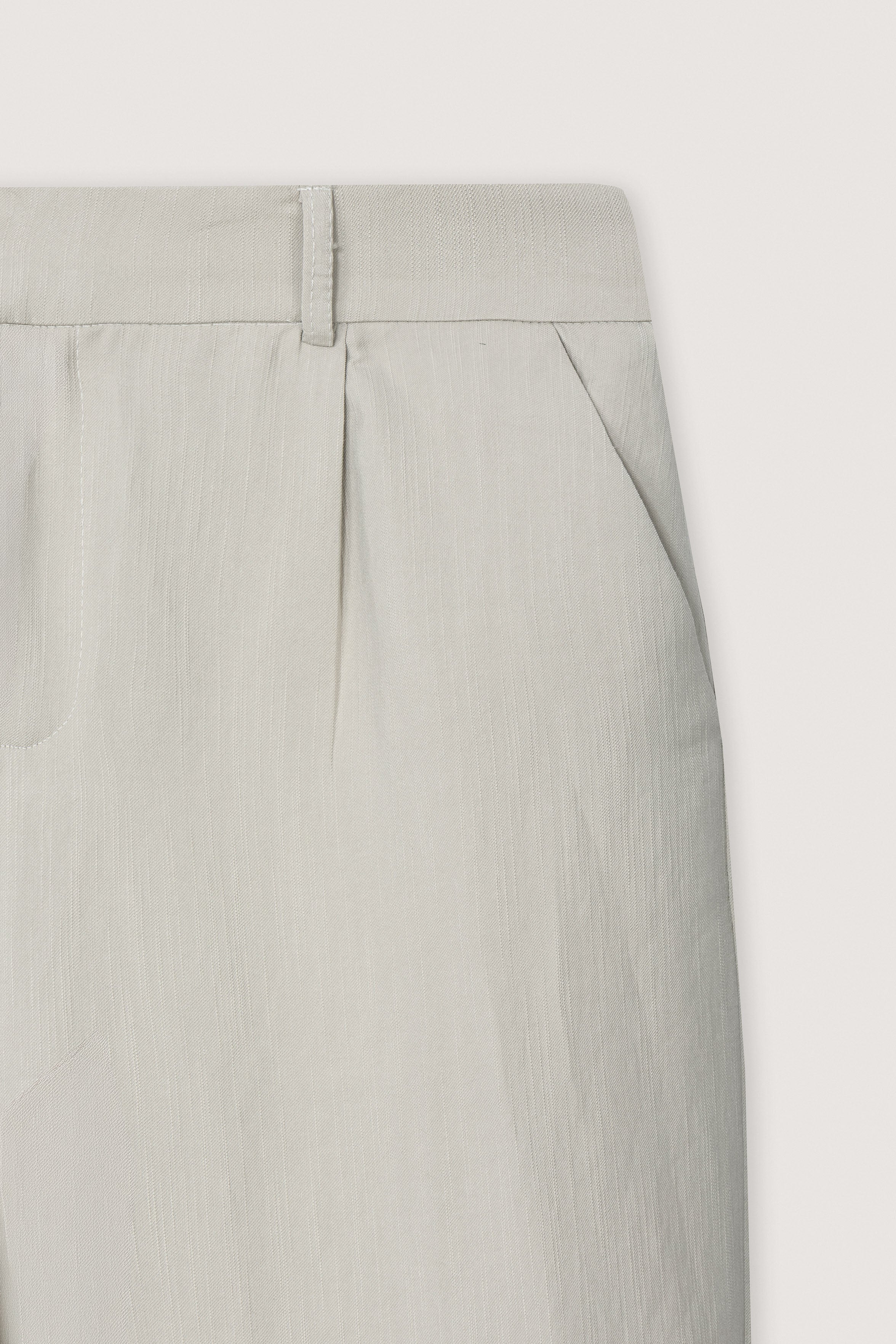 Beige Wide-Leg Classic Women's Pants - Image 3