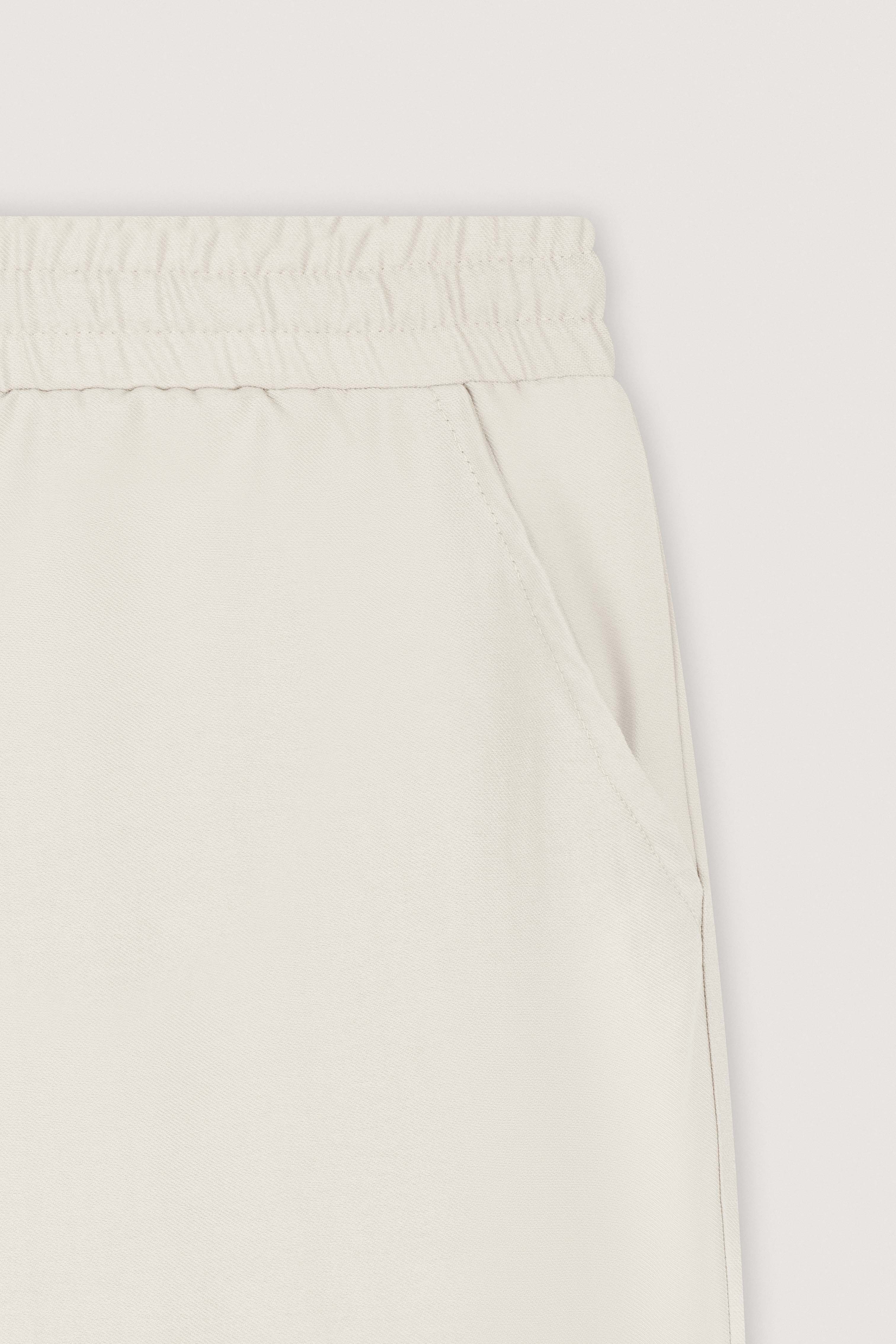 Cream Wide-Leg Casual Women's Pants - Image 3