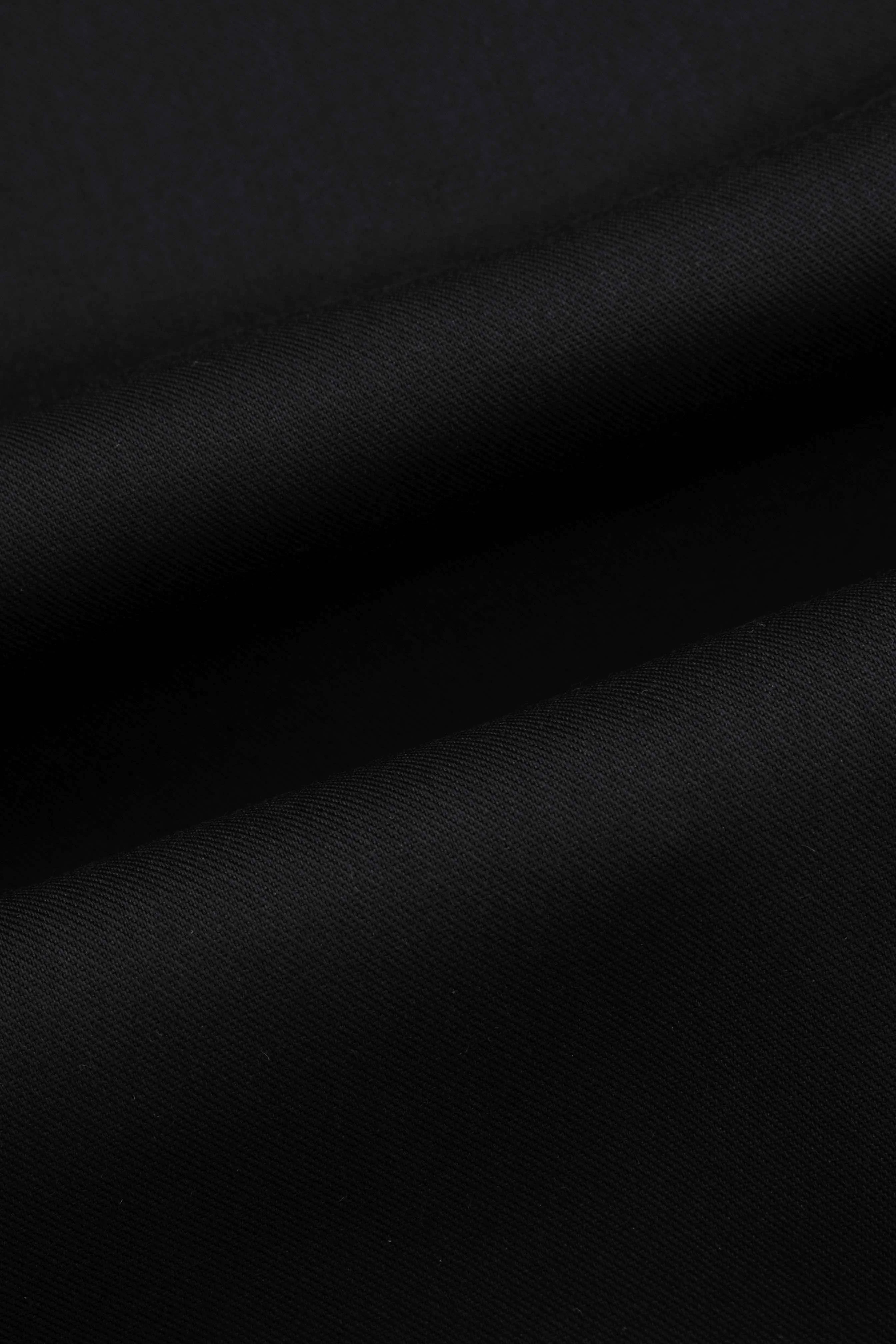 Black Slim Dacron Classic Shirt - Image 4