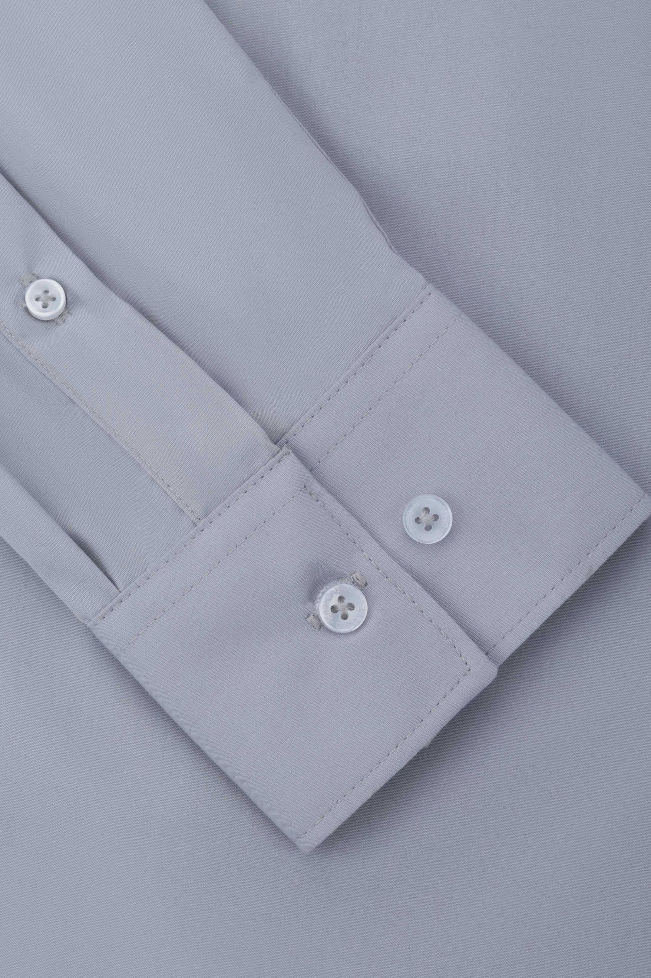 Gray Slim Dacron Classic Shirt - Image 3