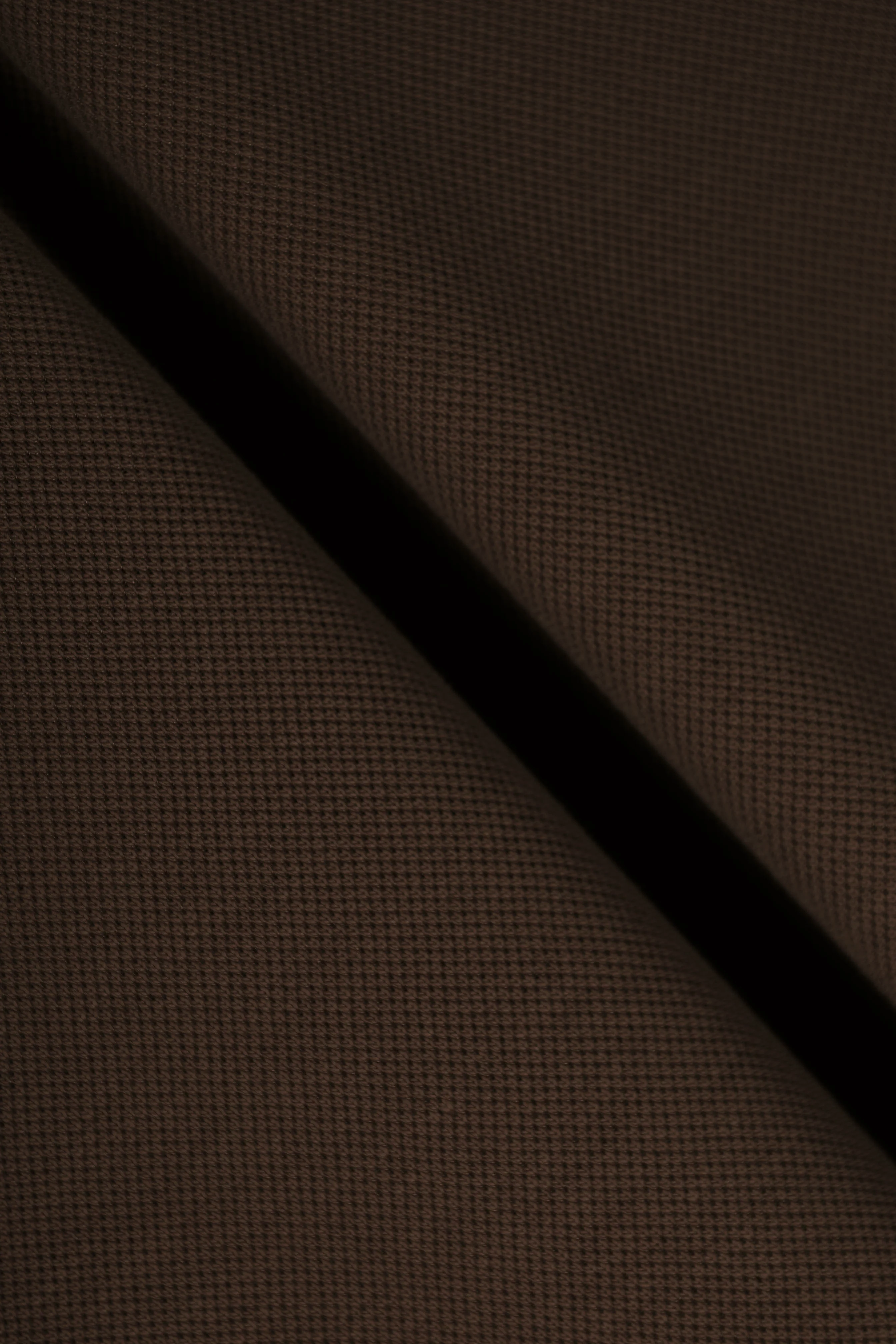 Dark Brown Pique Polo T-Shirt - Image 5