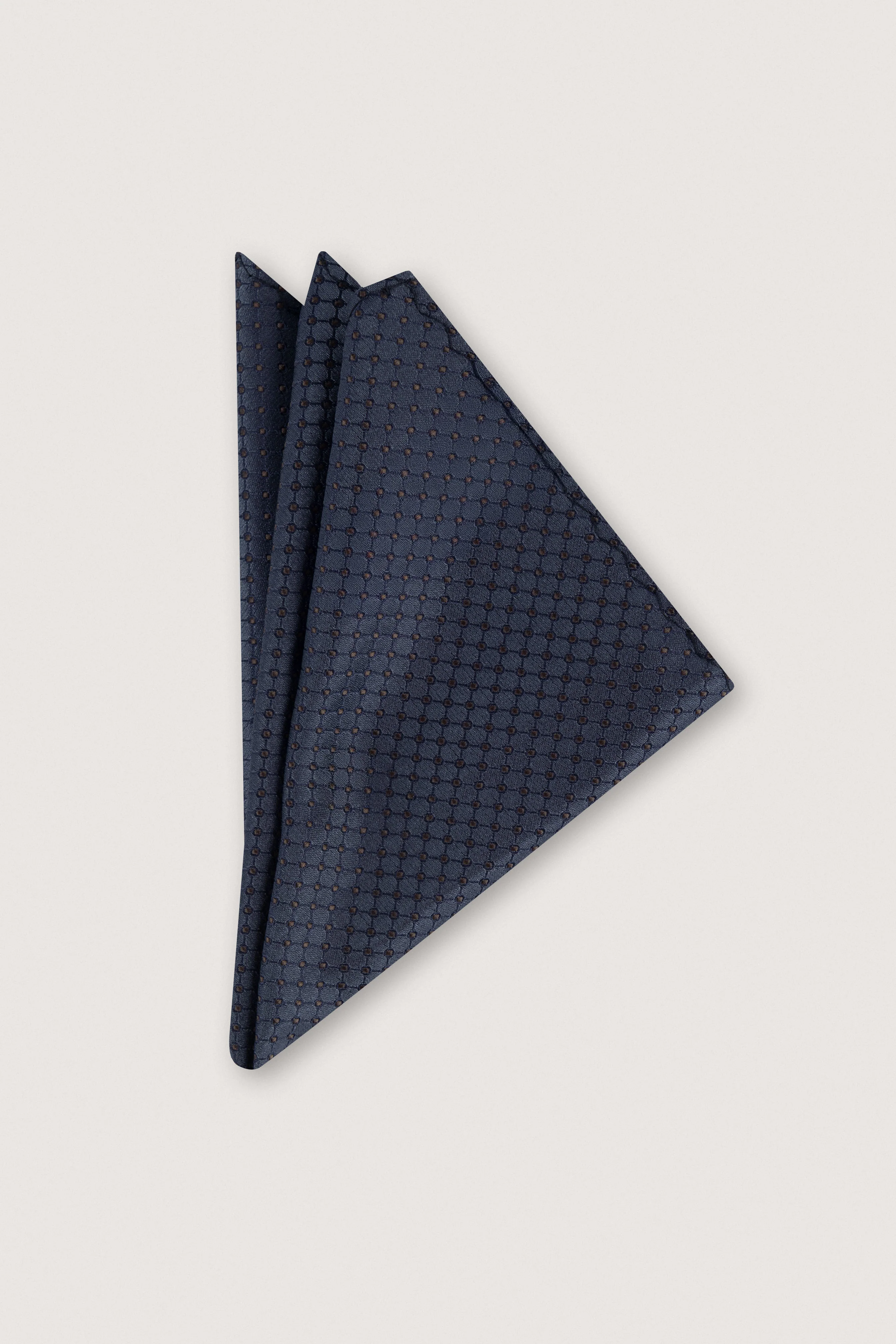 Dark Gray Necktie with Handkerchief - Image 2