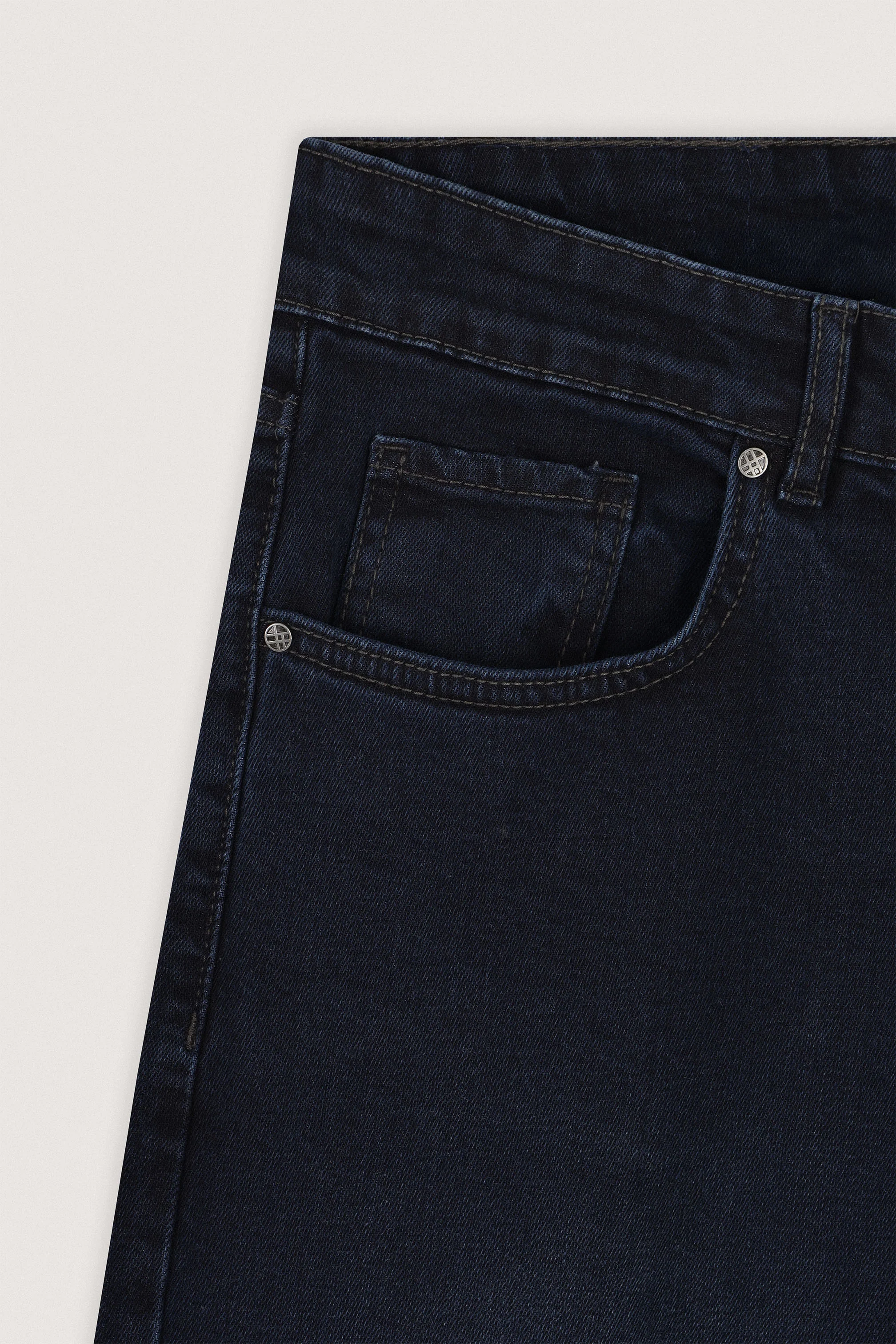 Dark Ink Indigo Wash Jeans - Image 3
