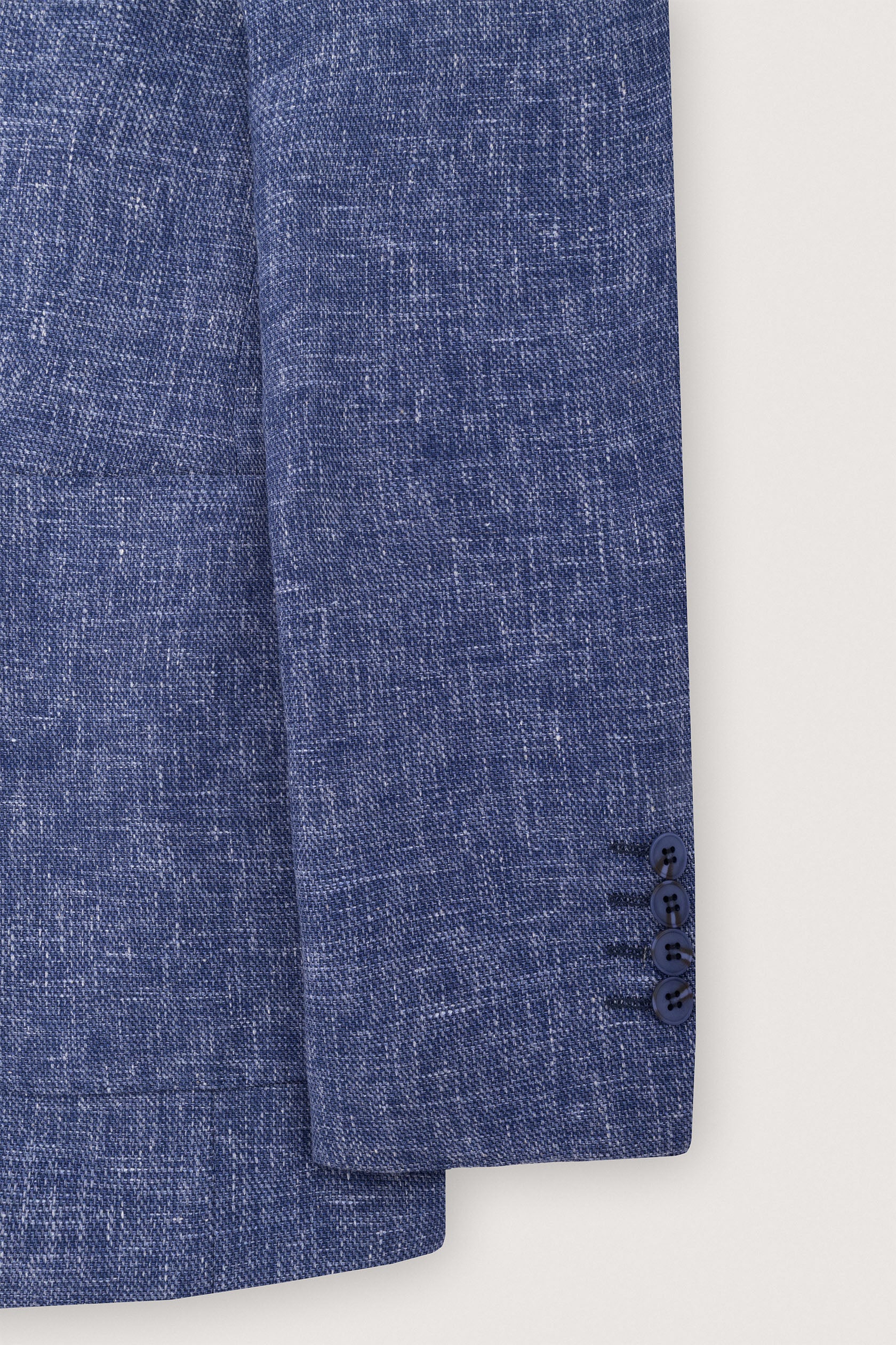Dusty Blue Textured Casual Blazer - Image 4