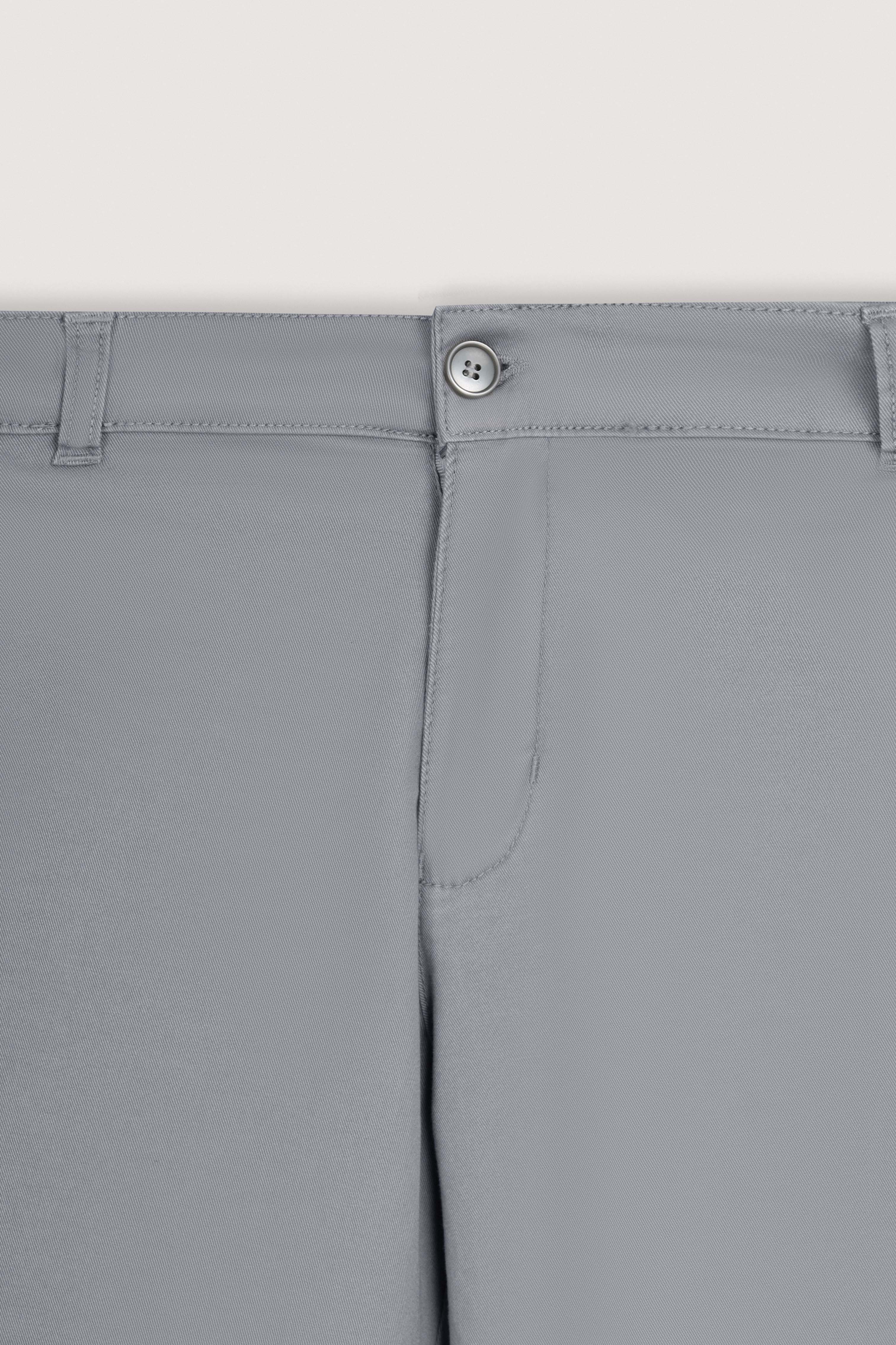 Light Gray Gabardine Chino Pants - Image 2