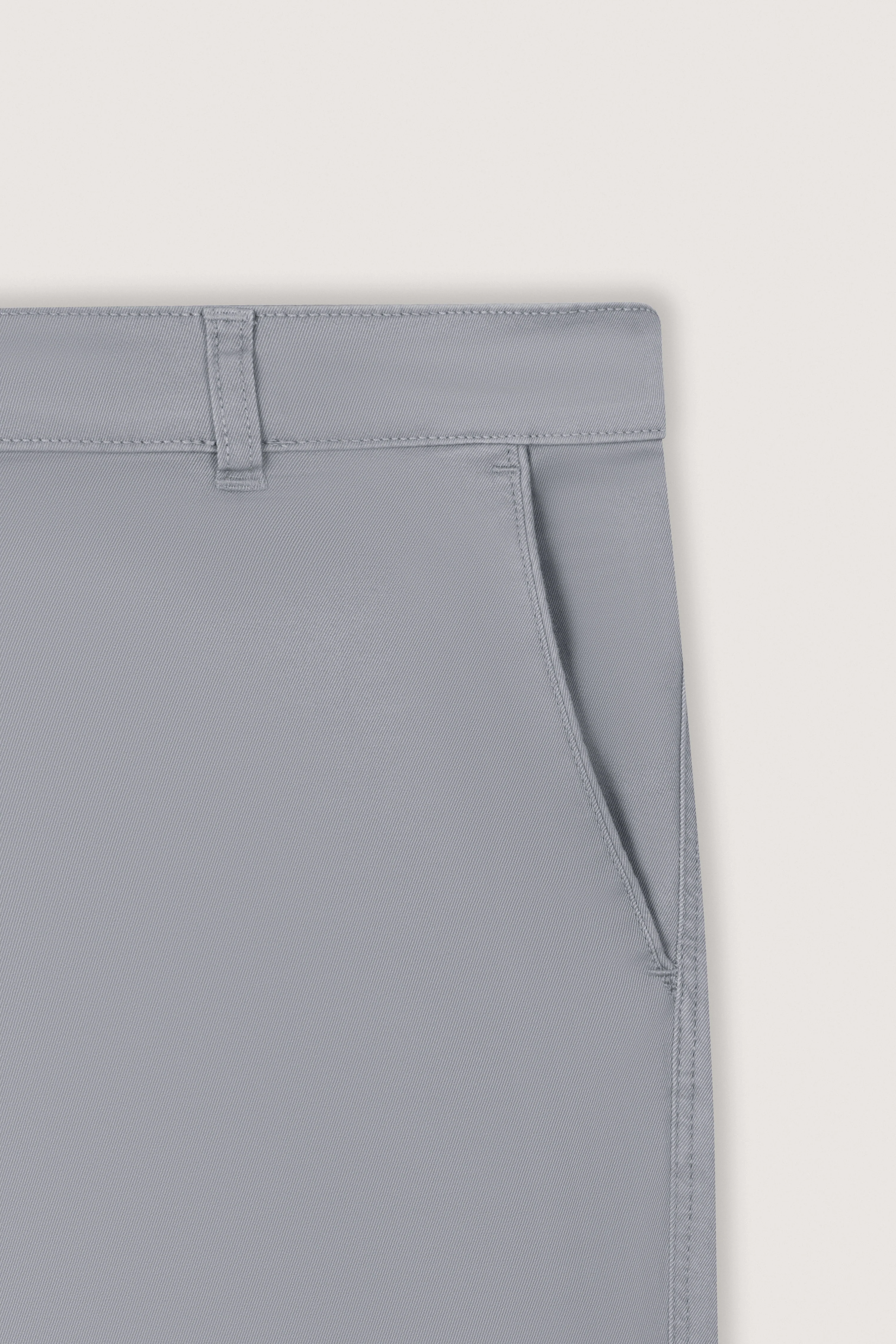 Light Gray Gabardine Chino Pants - Image 4
