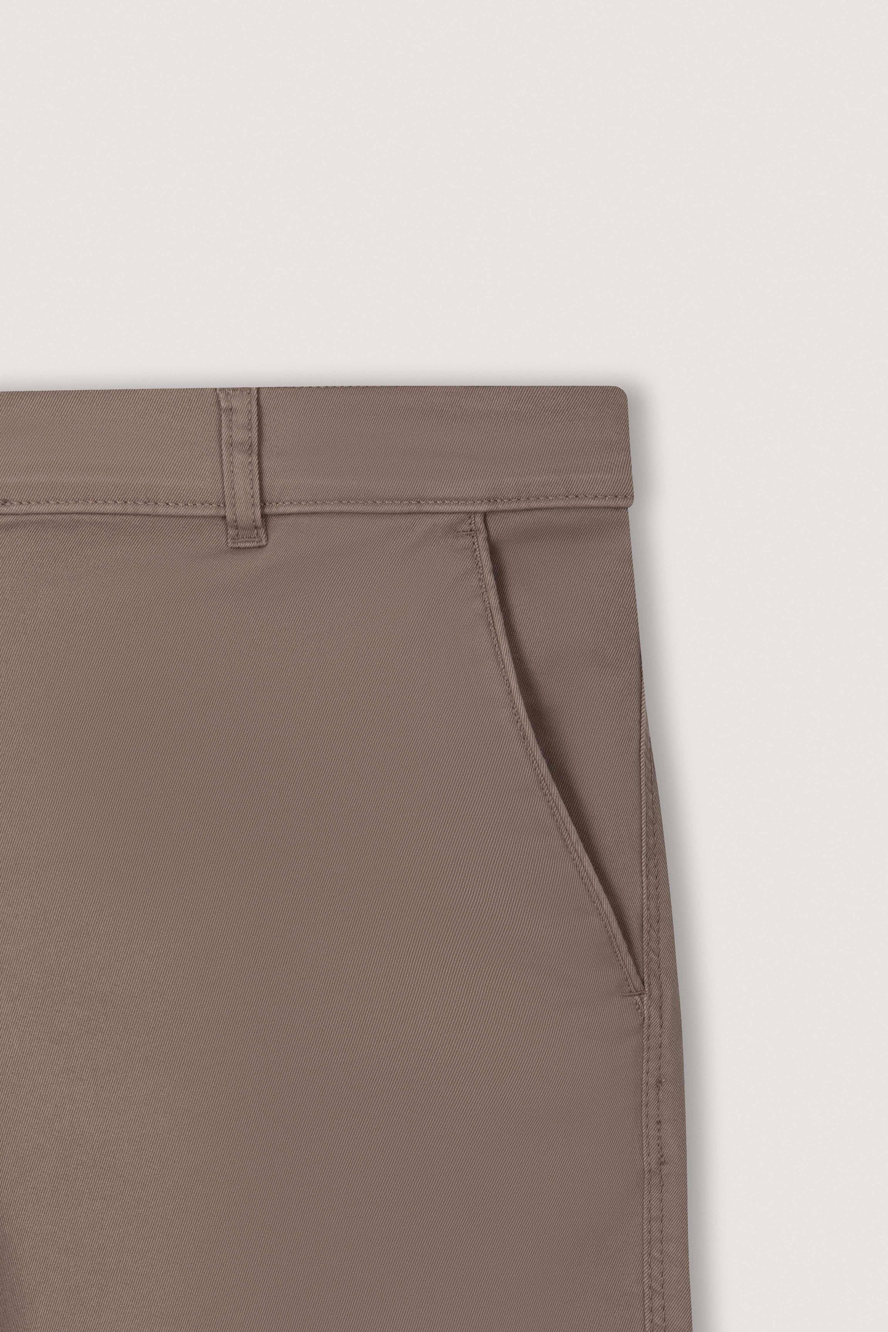 Light Brown Gabardine Chino Pants - Image 3
