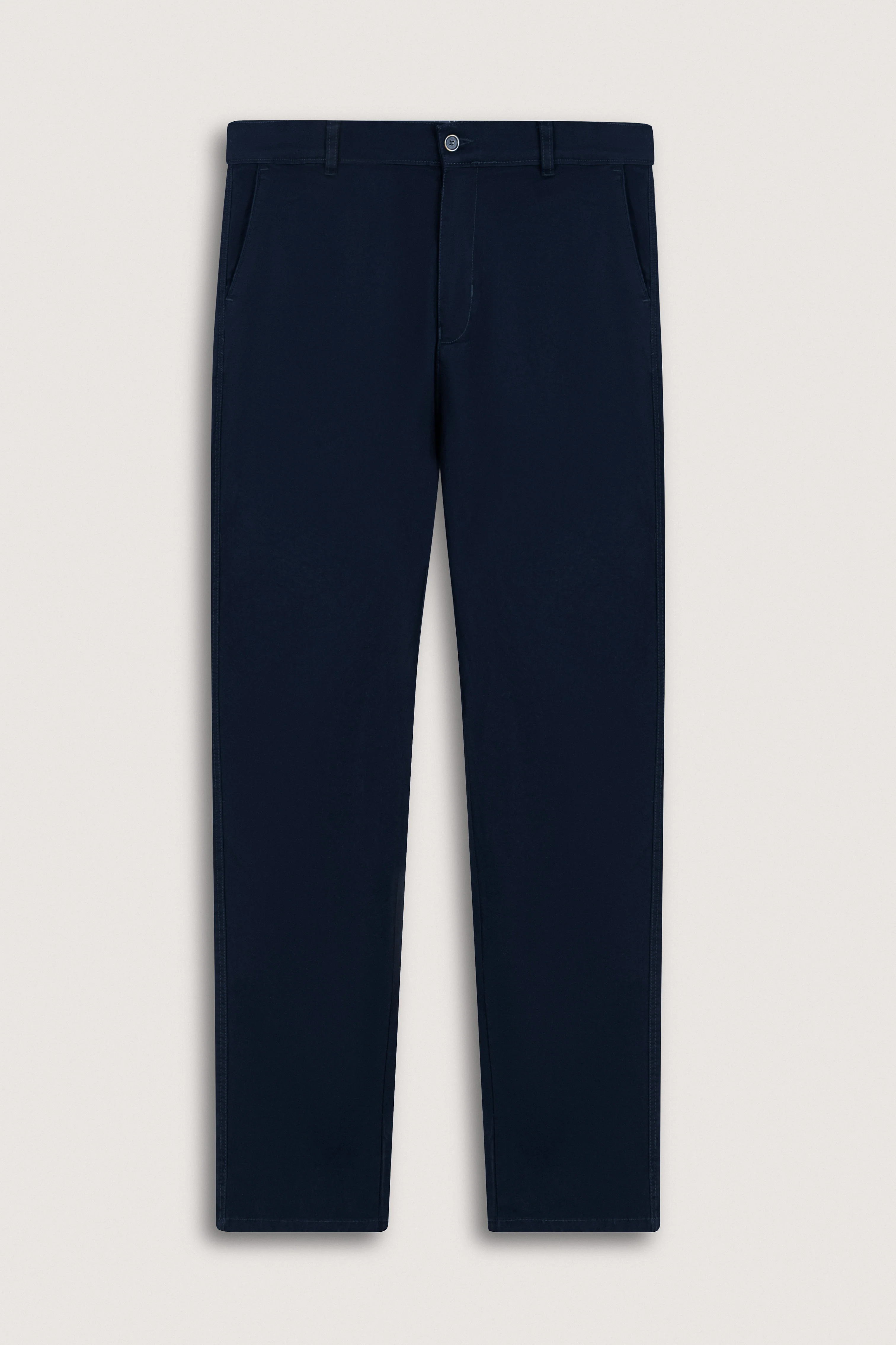 Navy Gabardine Chino Pants