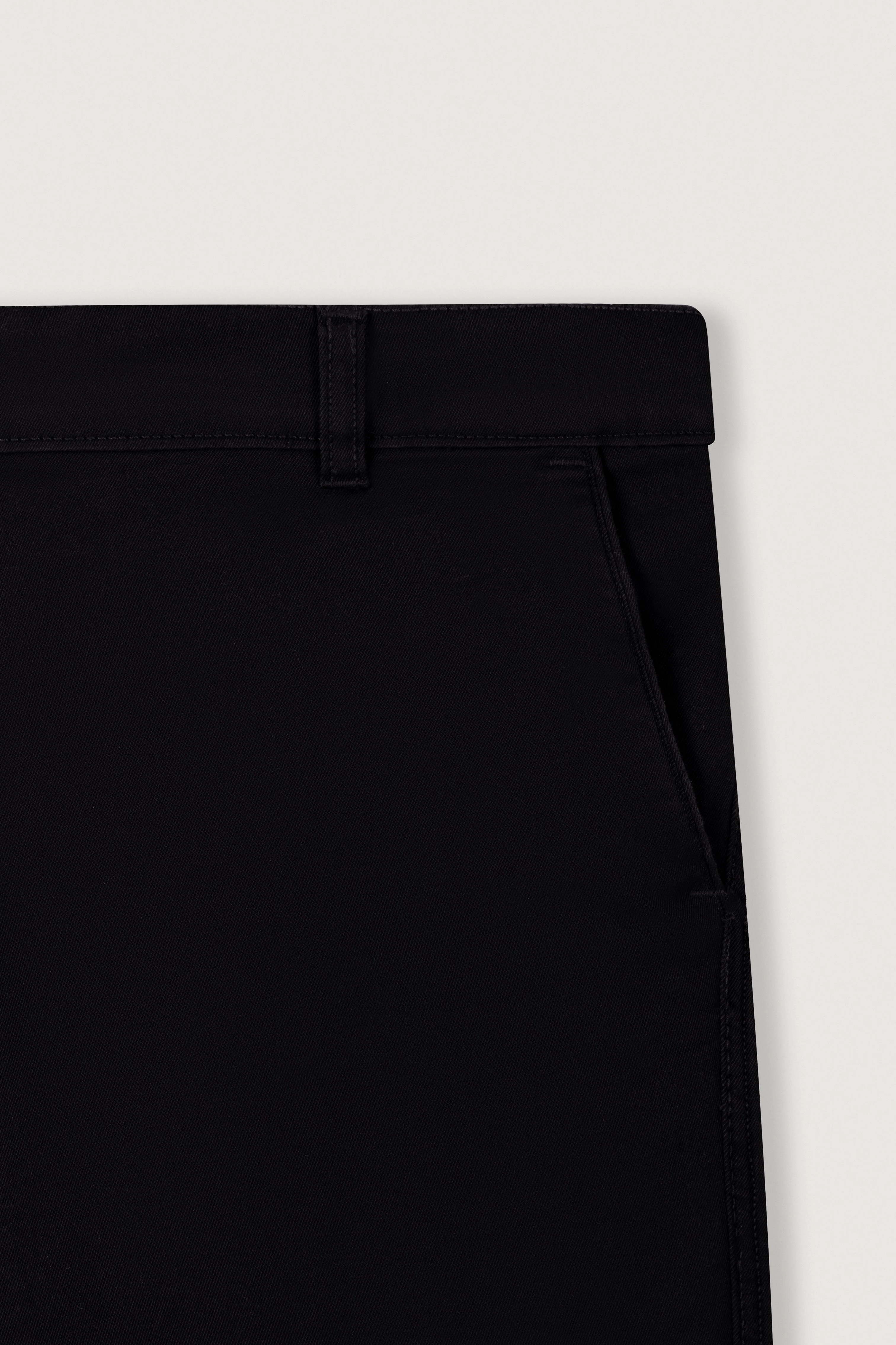 Black Gabardine Chino Pants - Image 3