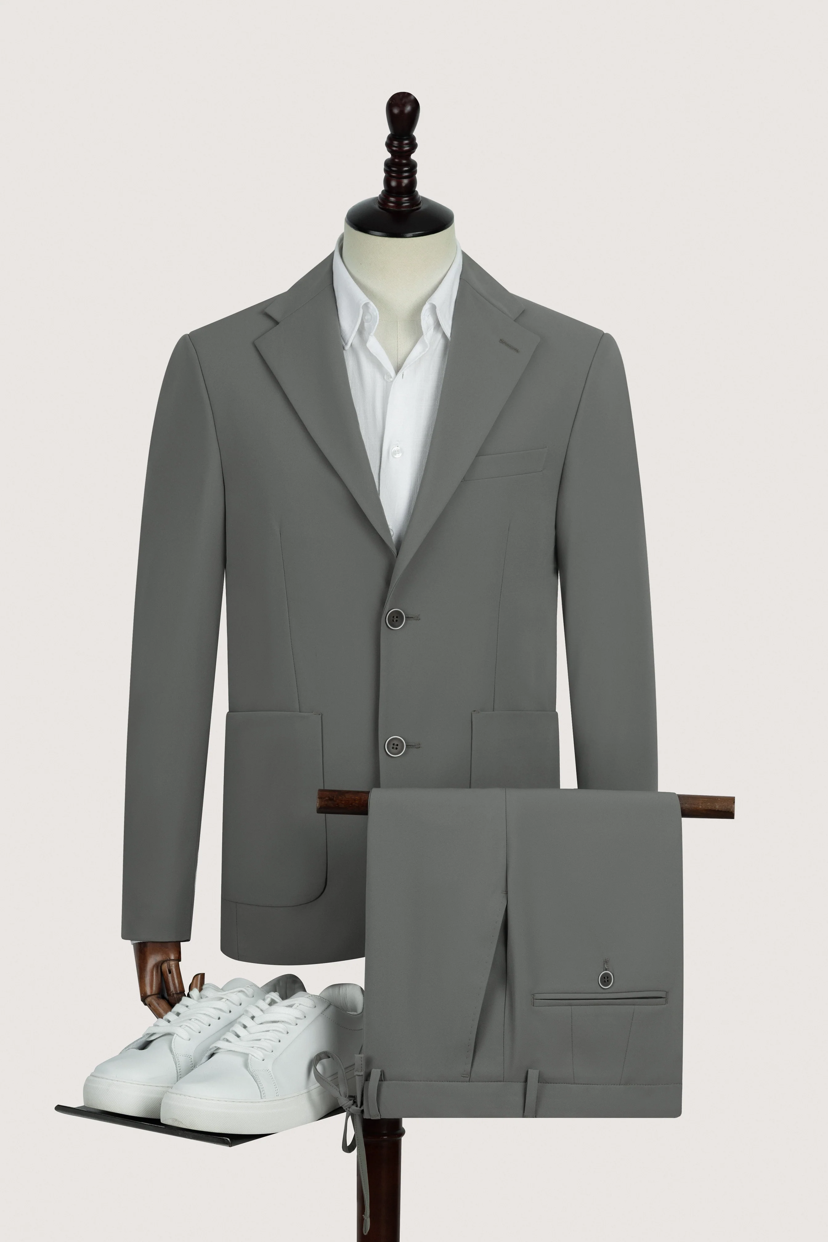 Gray Casual Suit