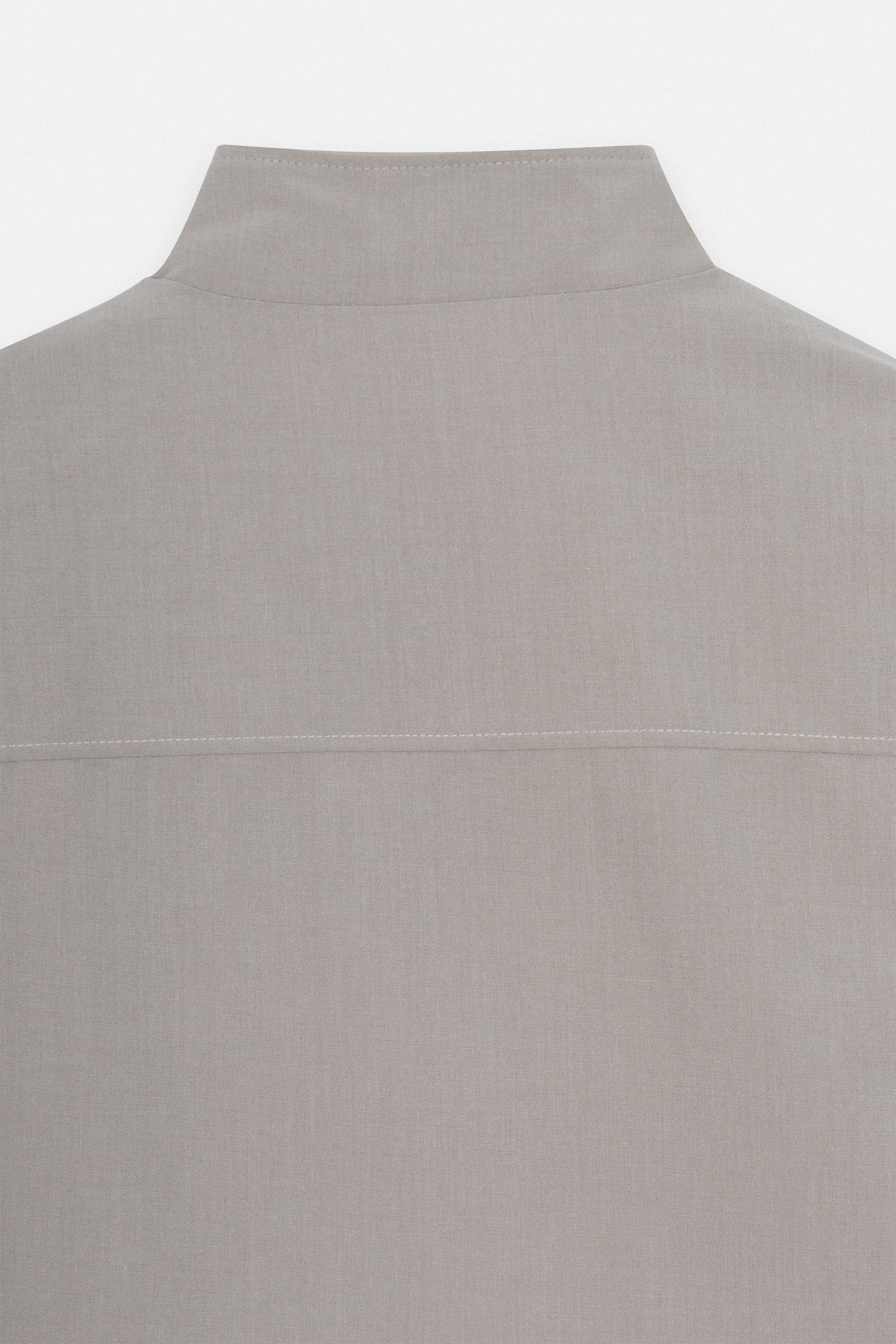 Beige Zip-Up Vest - Image 4