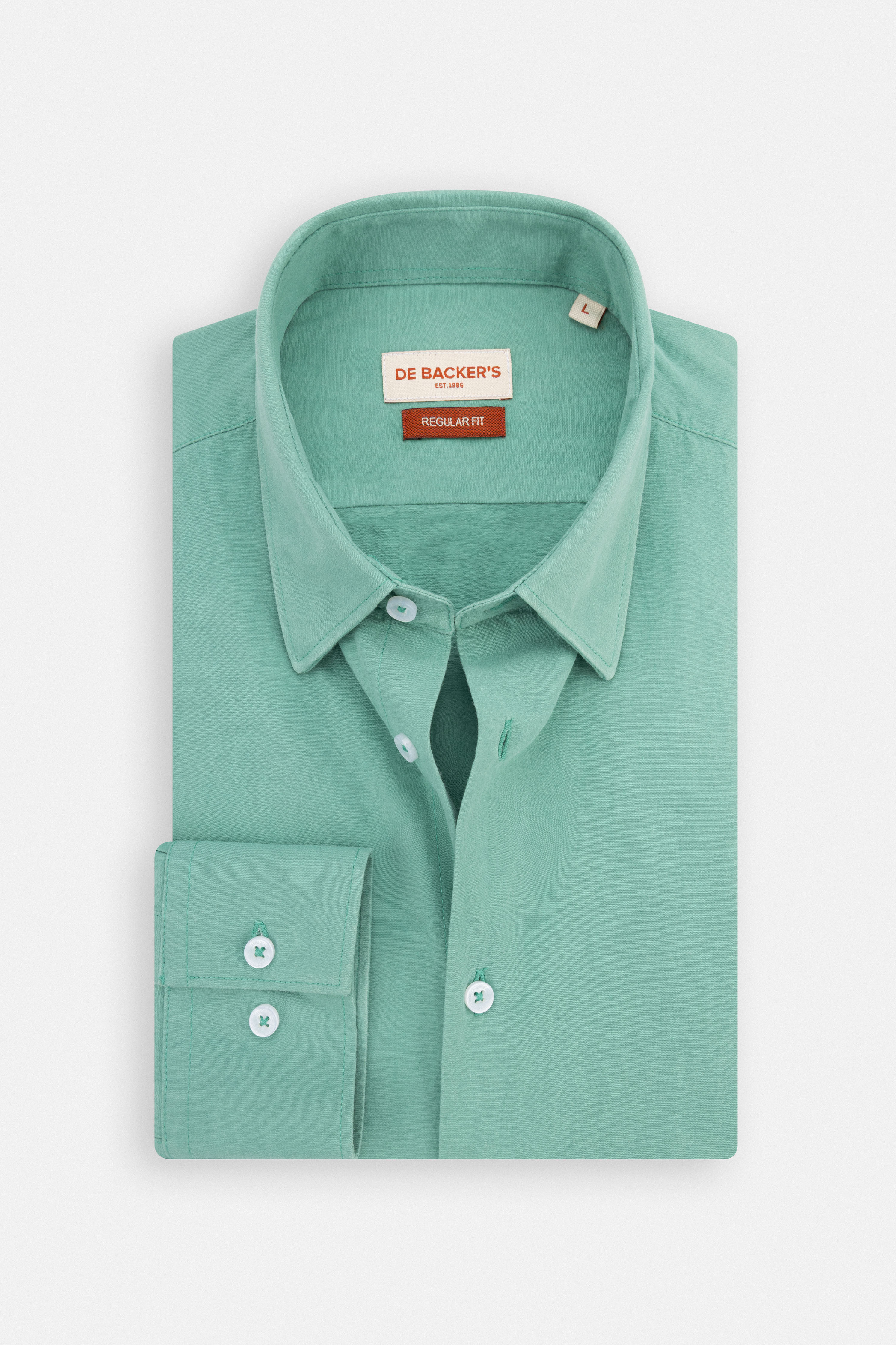 Green Patterned Casual Shirt