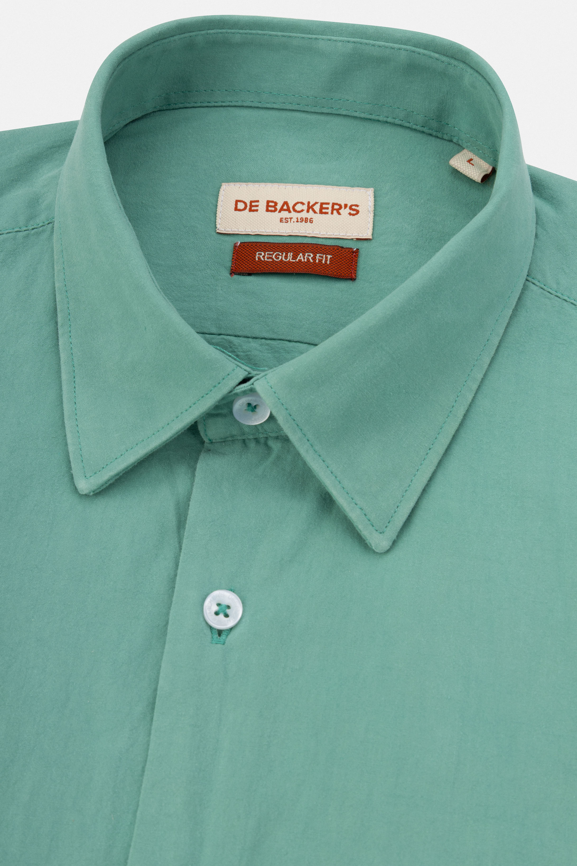 Green Patterned Casual Shirt - Image 2