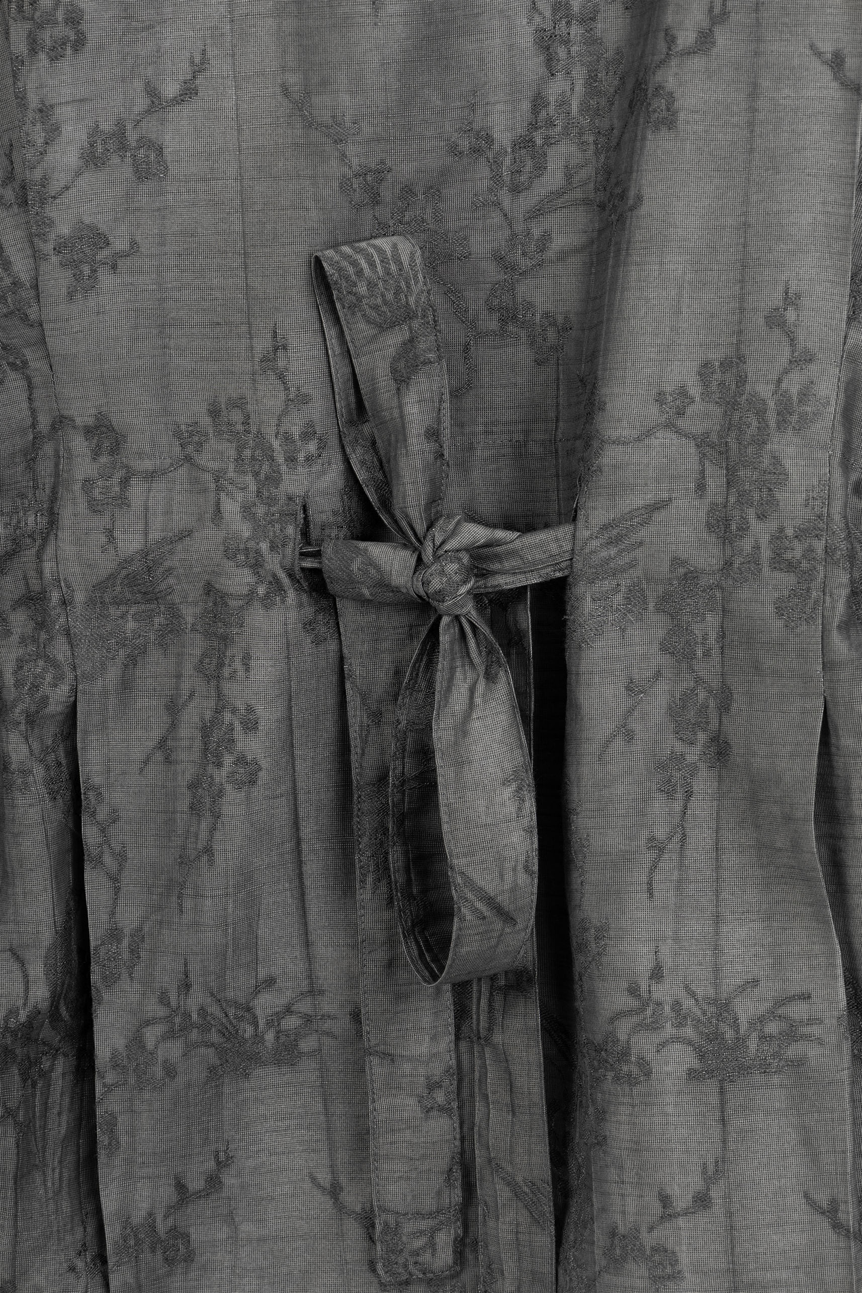Jacquard Gray Blouse - Image 3