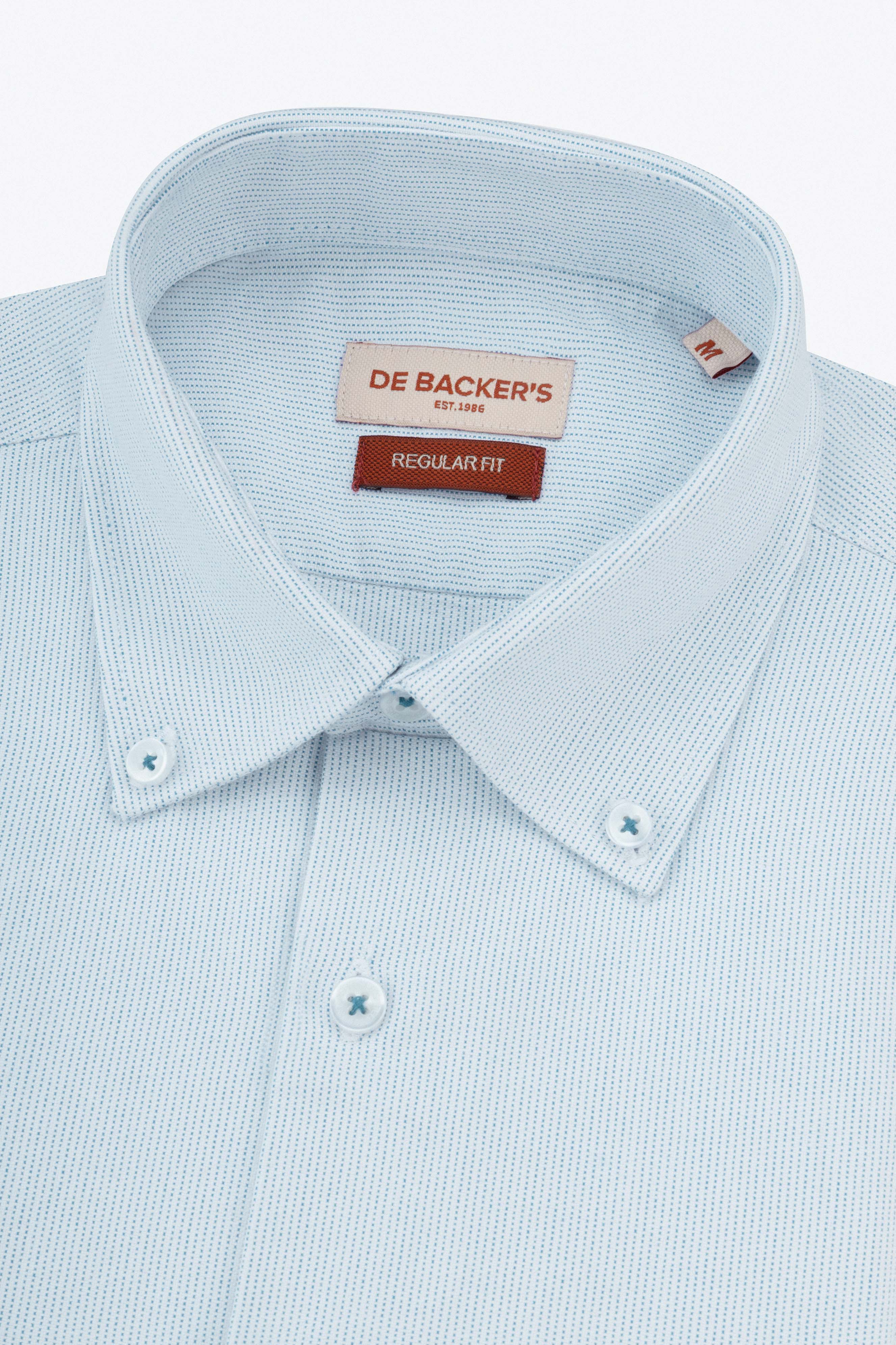 Stitched Light Blue Casual Shirt - Image 2
