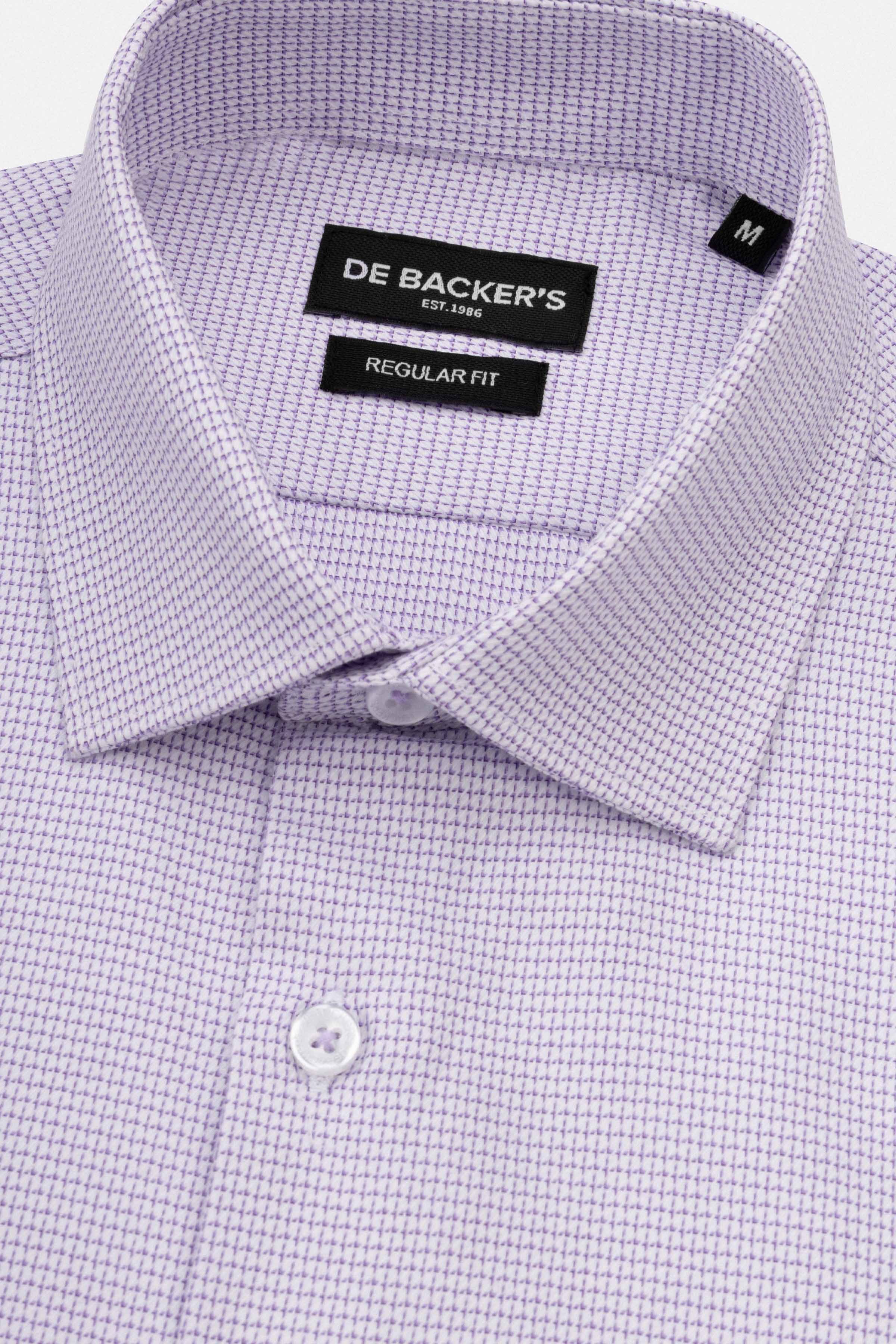 jacquard Thistle purple Smart Casual Shirt - Image 2