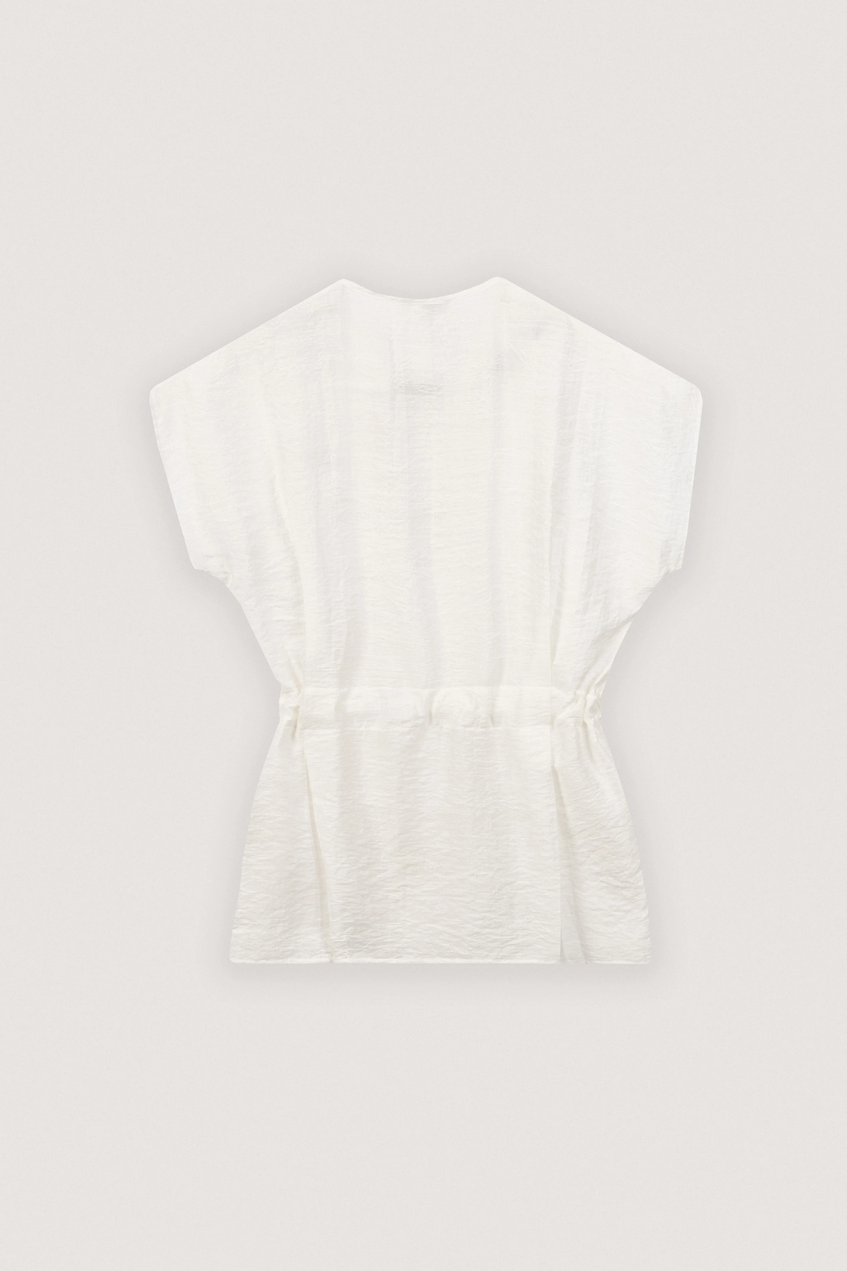 Jacquard White Blouse - Image 3