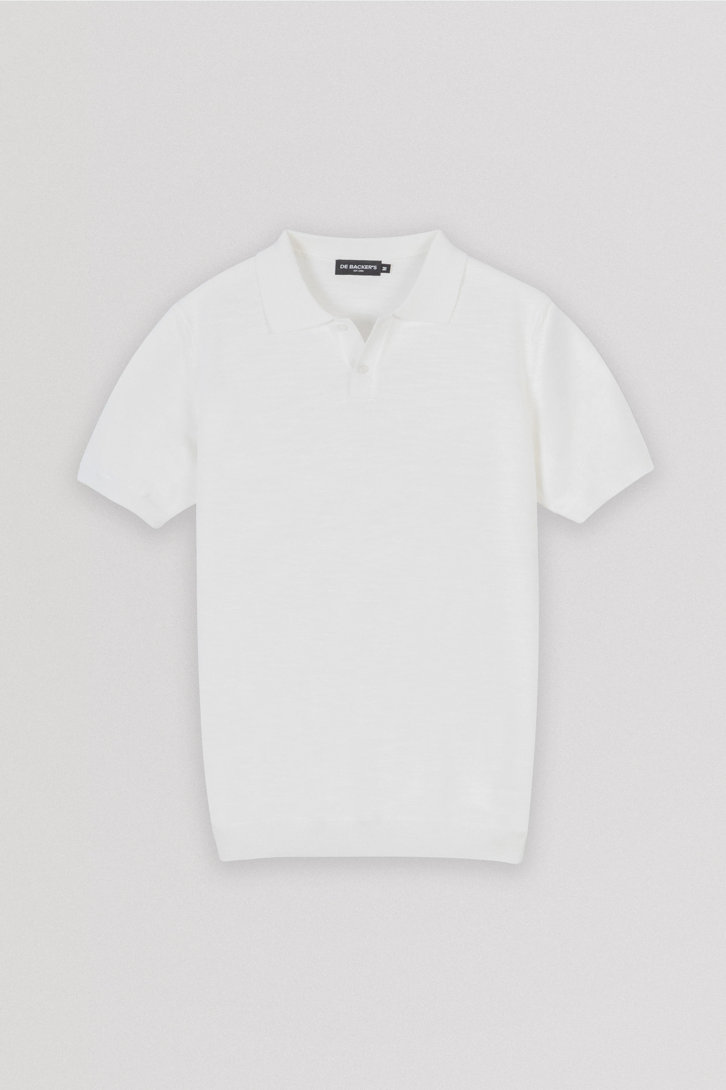 Knitted Pique Off White Polo T-Shirt