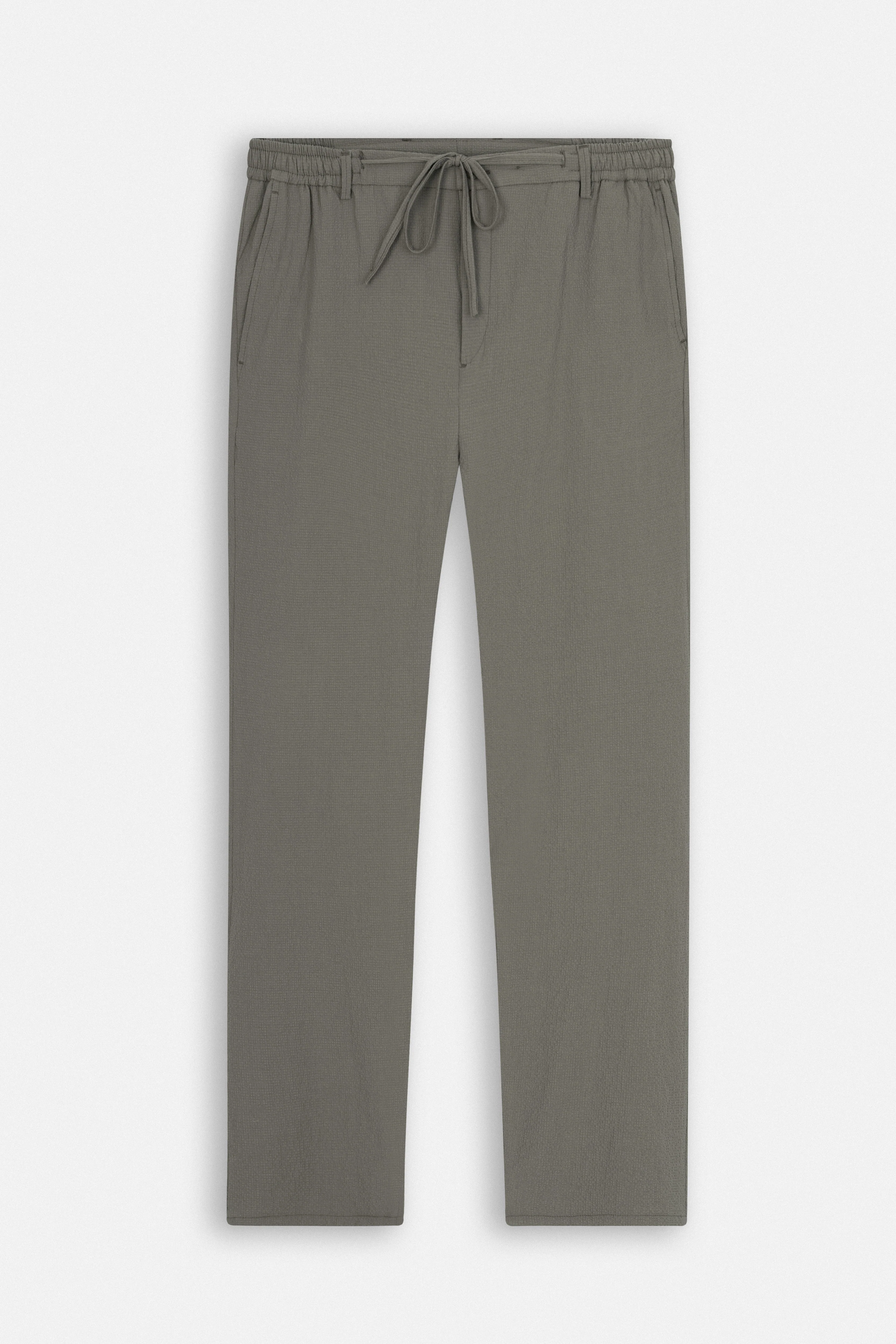 Laced-Up Camel Casual pants