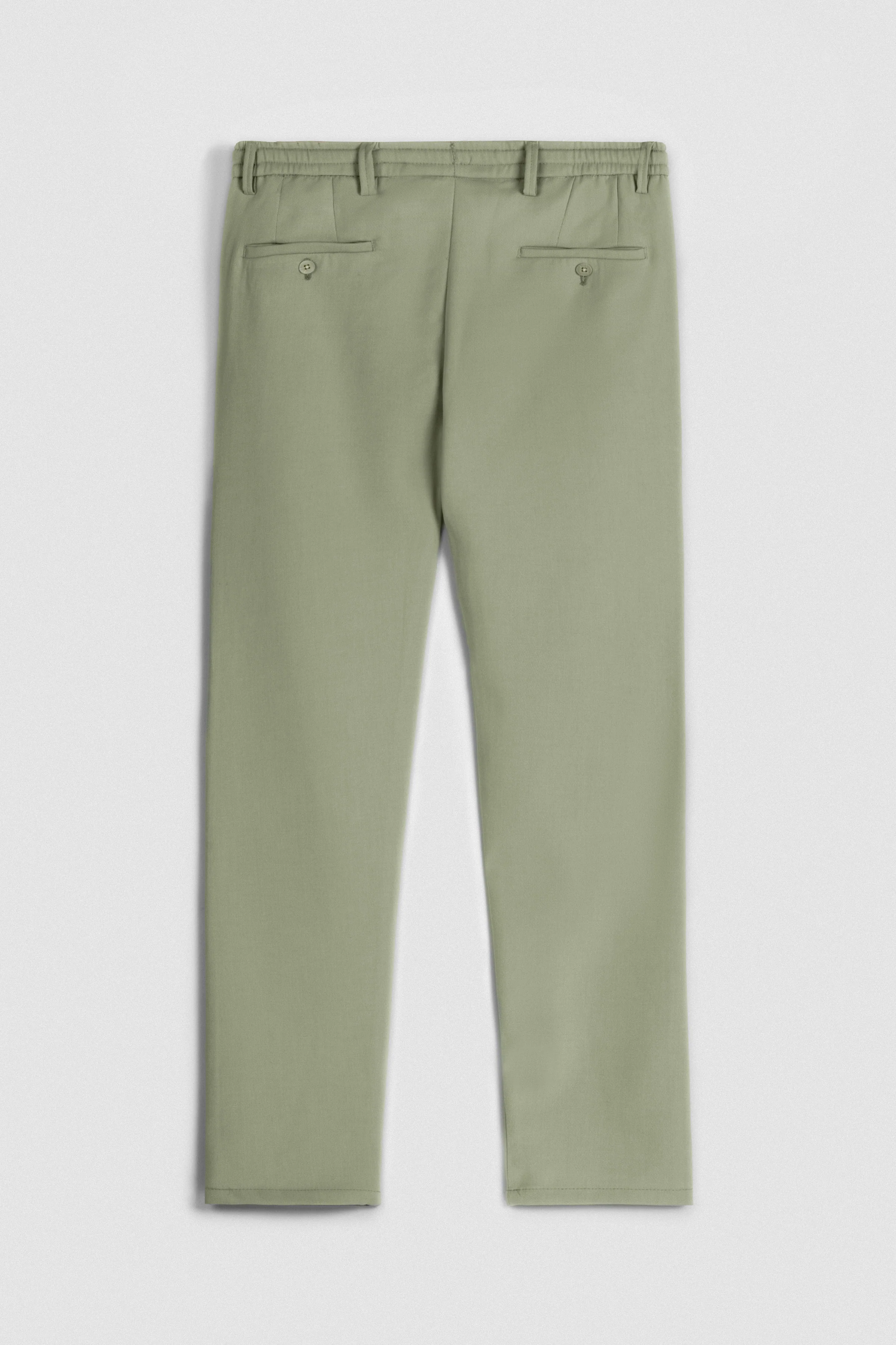 Laced-Up Sage Green smart casual pants - Image 5