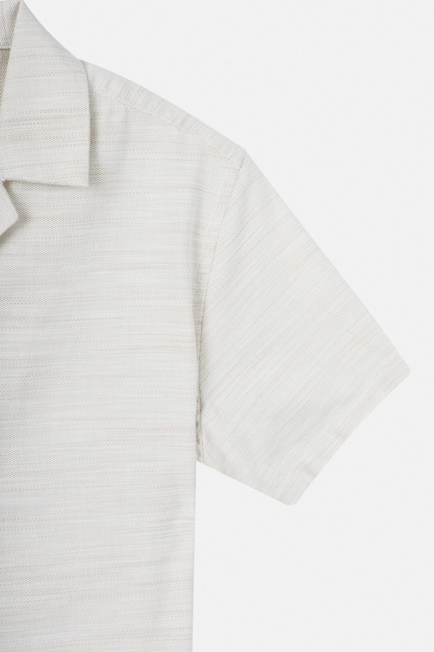Light Beige Short Sleeves Shirt - Image 4