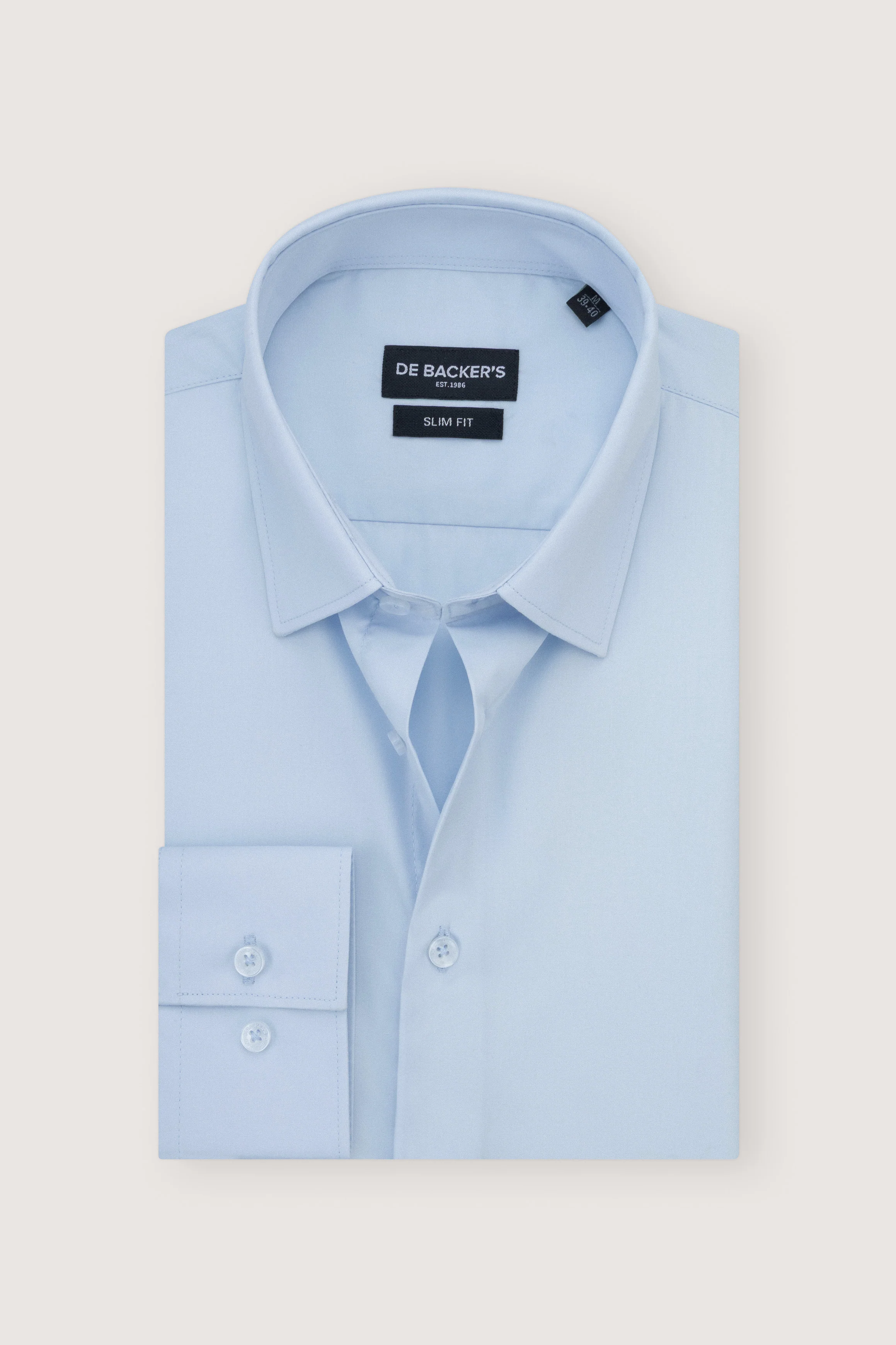 Light Blue Slim Dacron Classic Shirt