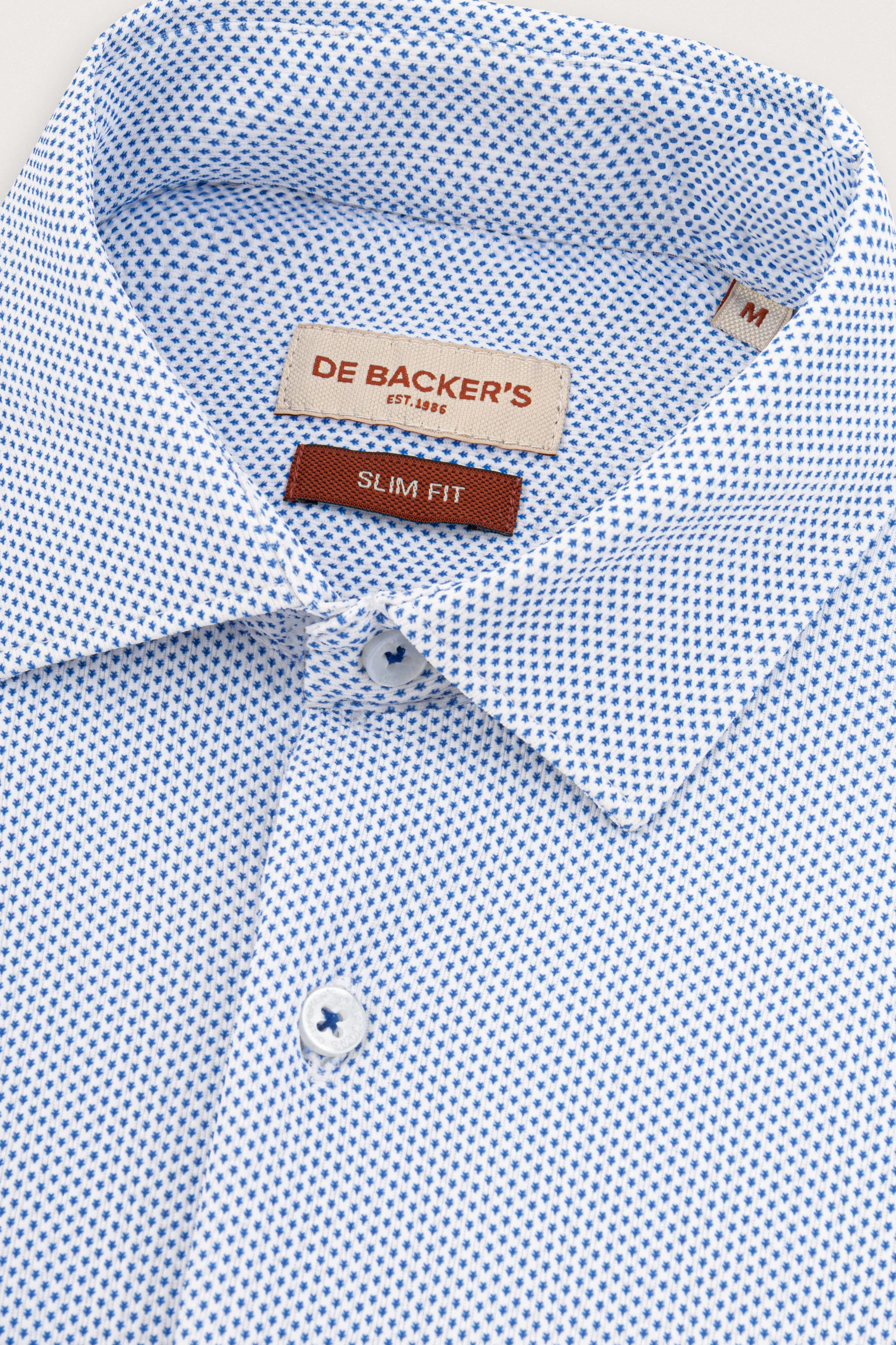 Light Blue Printed Casual Shirt - Image 2