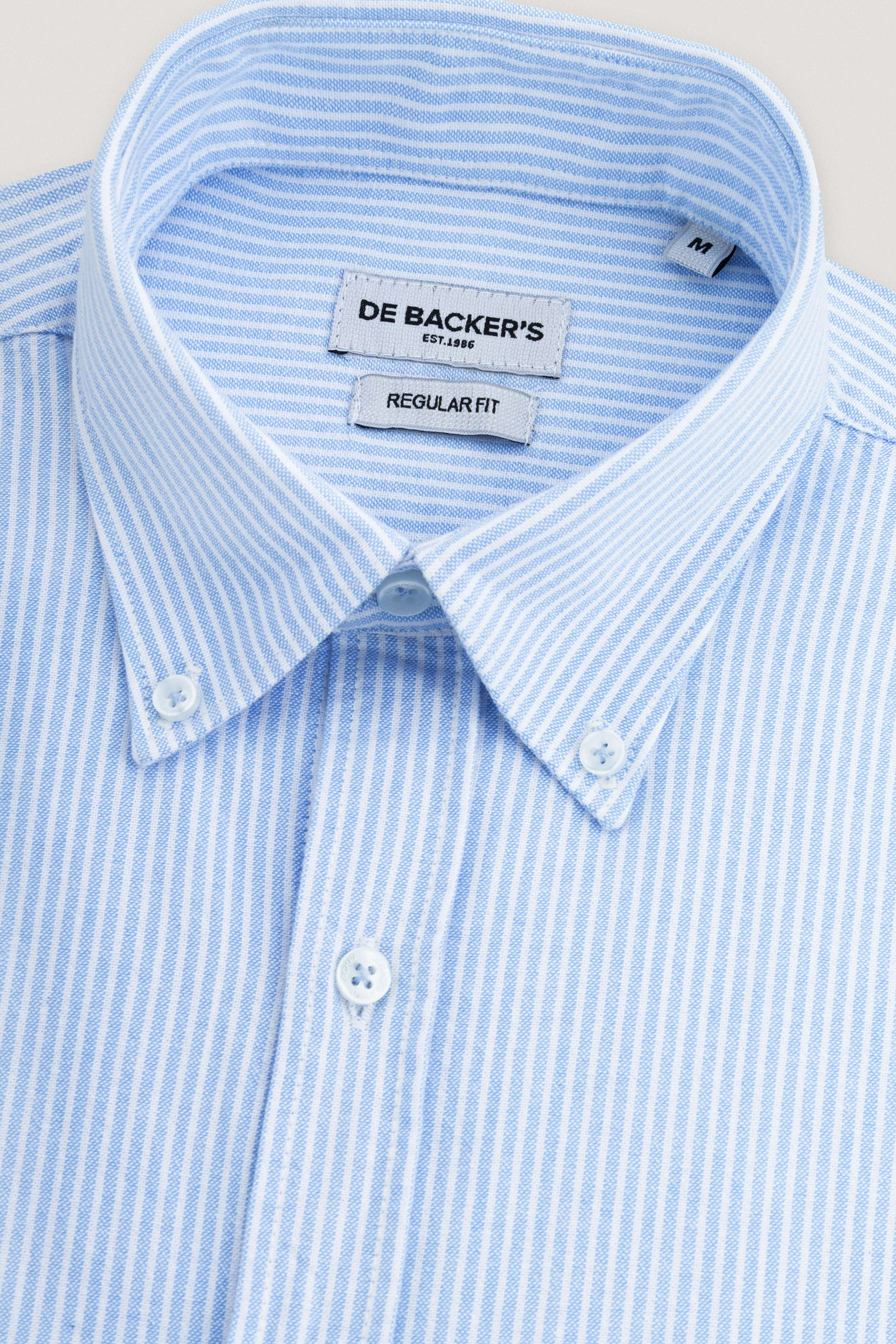 Light Blue Striped Smart Casual Shirt - Image 2