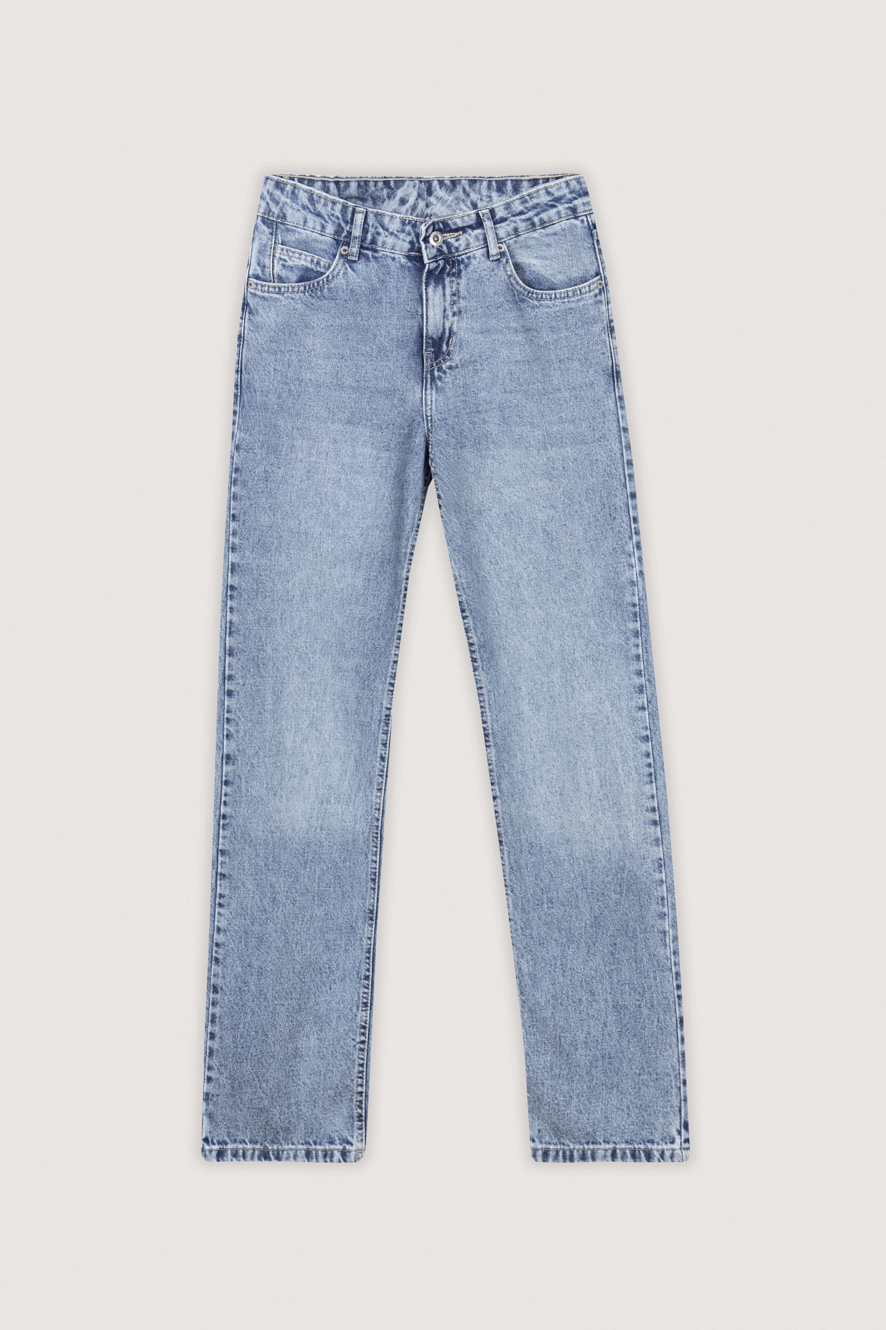 Light Blue wash Straight Jeans - Image 5