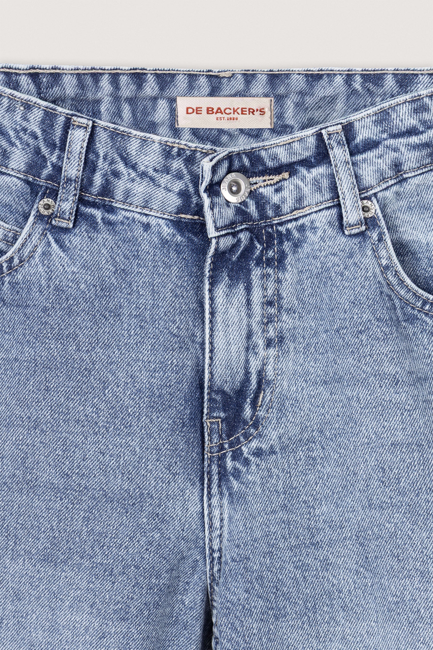 Light Blue wash Straight Jeans - Image 6