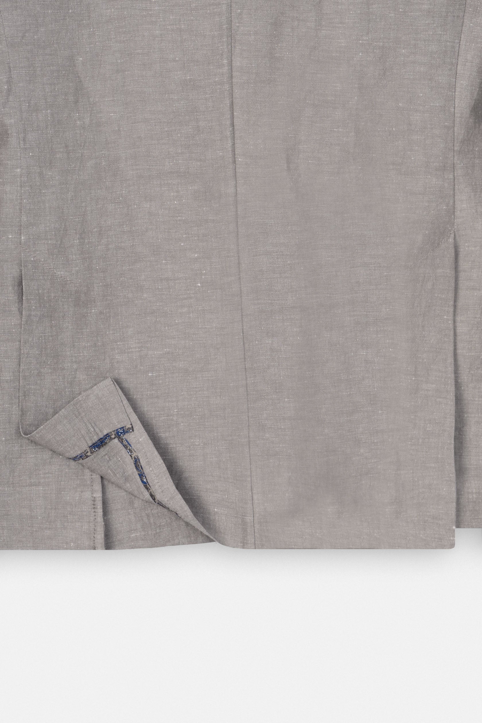 Light Brown Casual Linen Blazer - Image 5