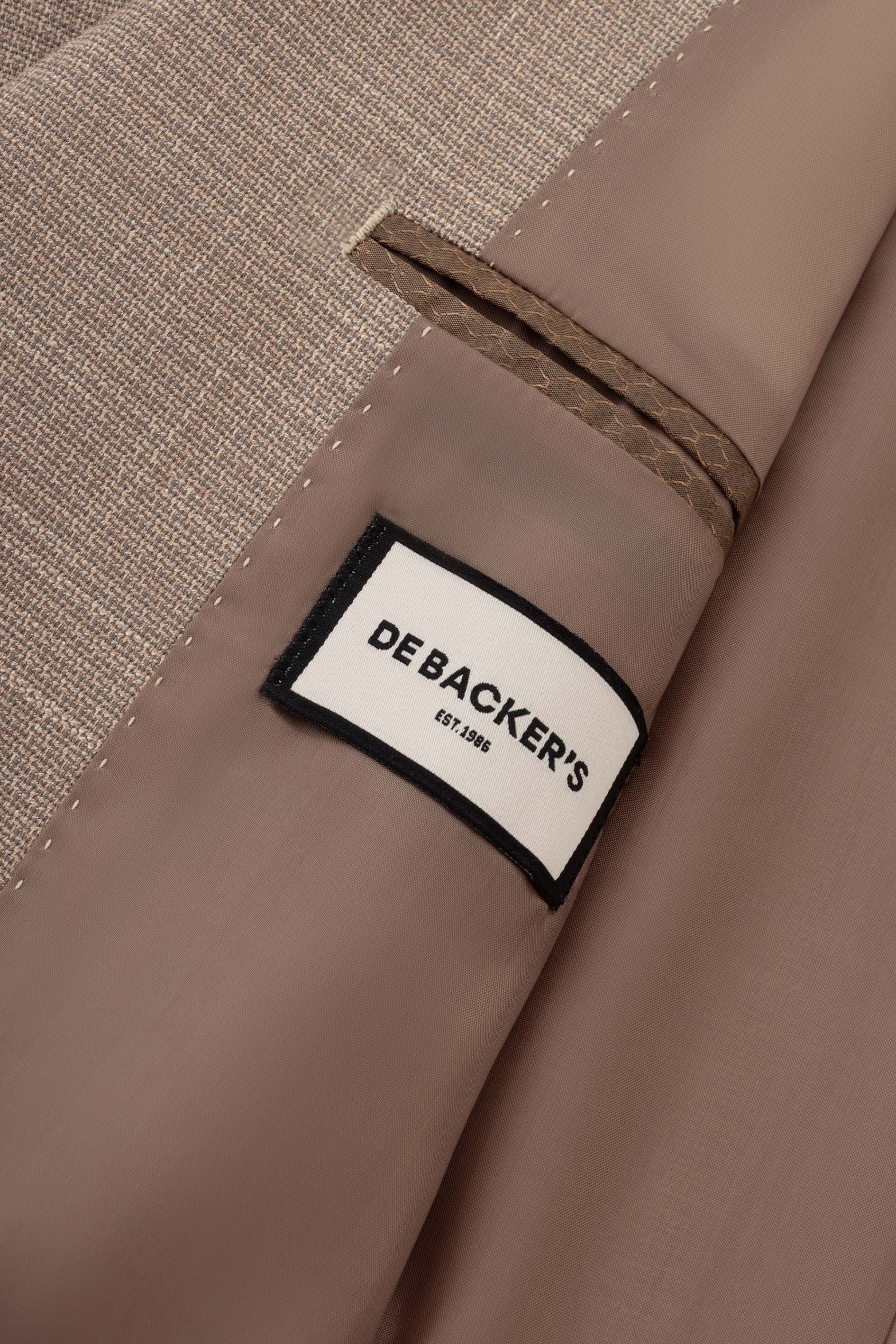 Light Brown patterned Casual Blazer - Image 4